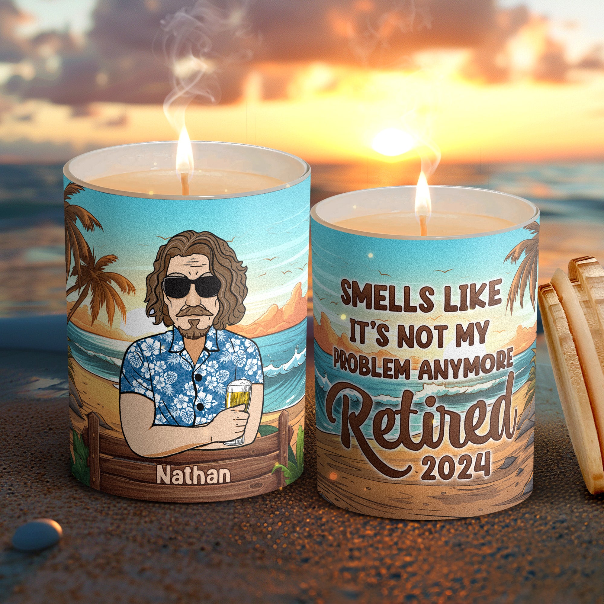 Smells Like It's Not My Problem Anymore - Personalized Candle