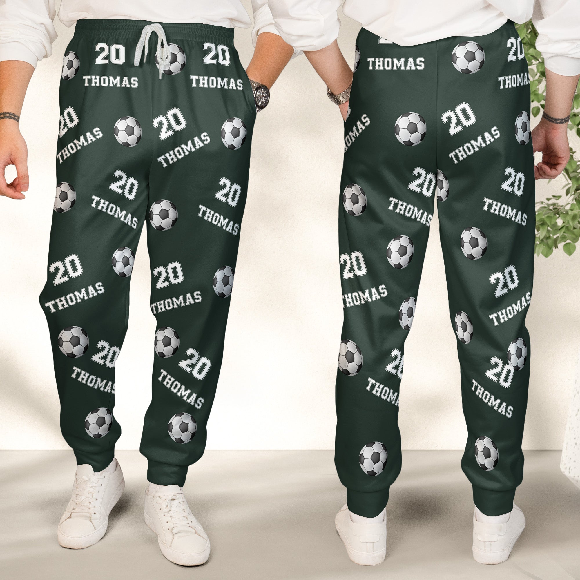 Soccer Custom Name, Number - Personalized Sweatpants