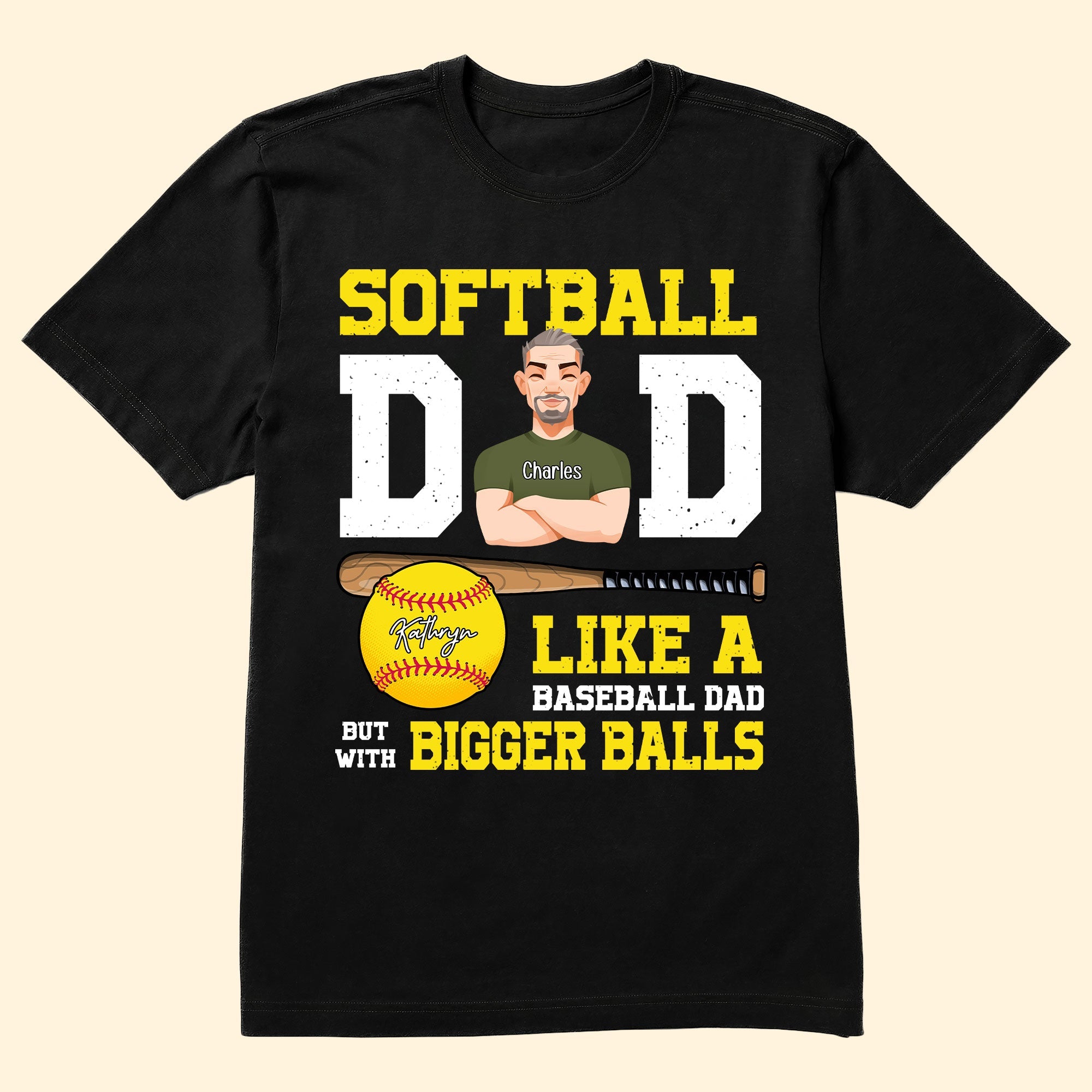 Softball Dad - Personalized Shirt