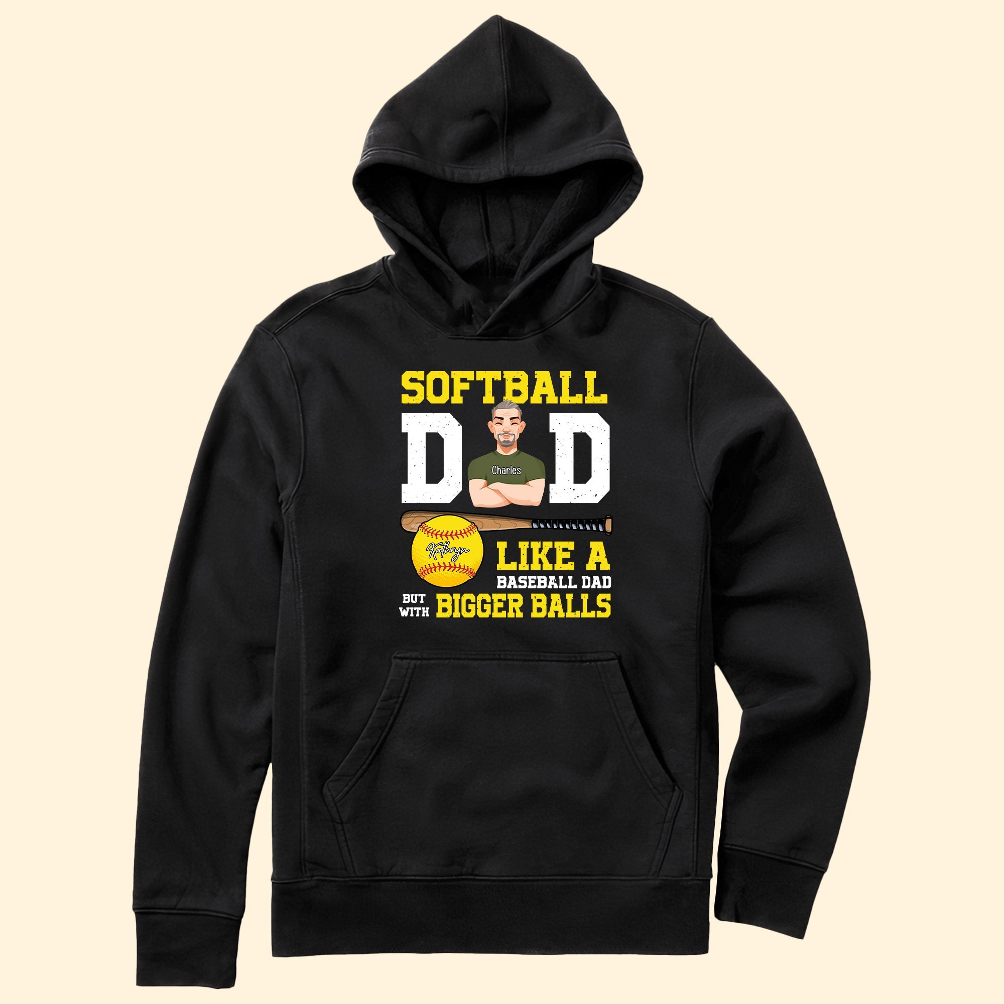 Softball Dad - Personalized Shirt