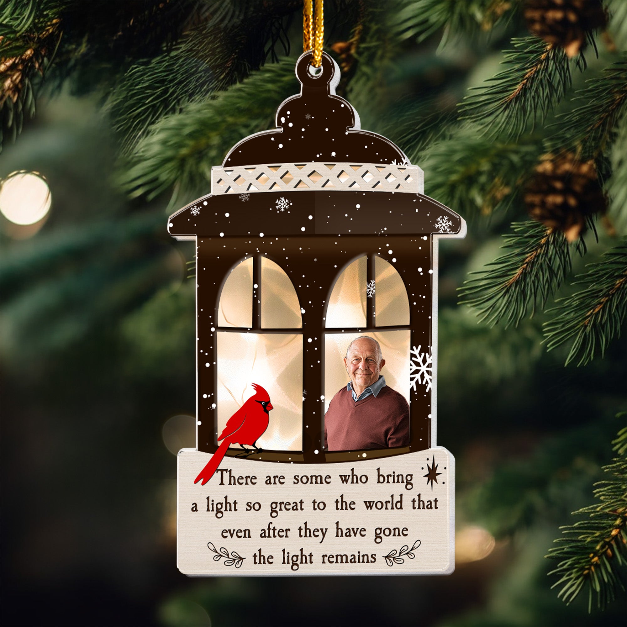 Some Who Bring A Light So Great To The World - Personalized Acrylic Photo Ornament