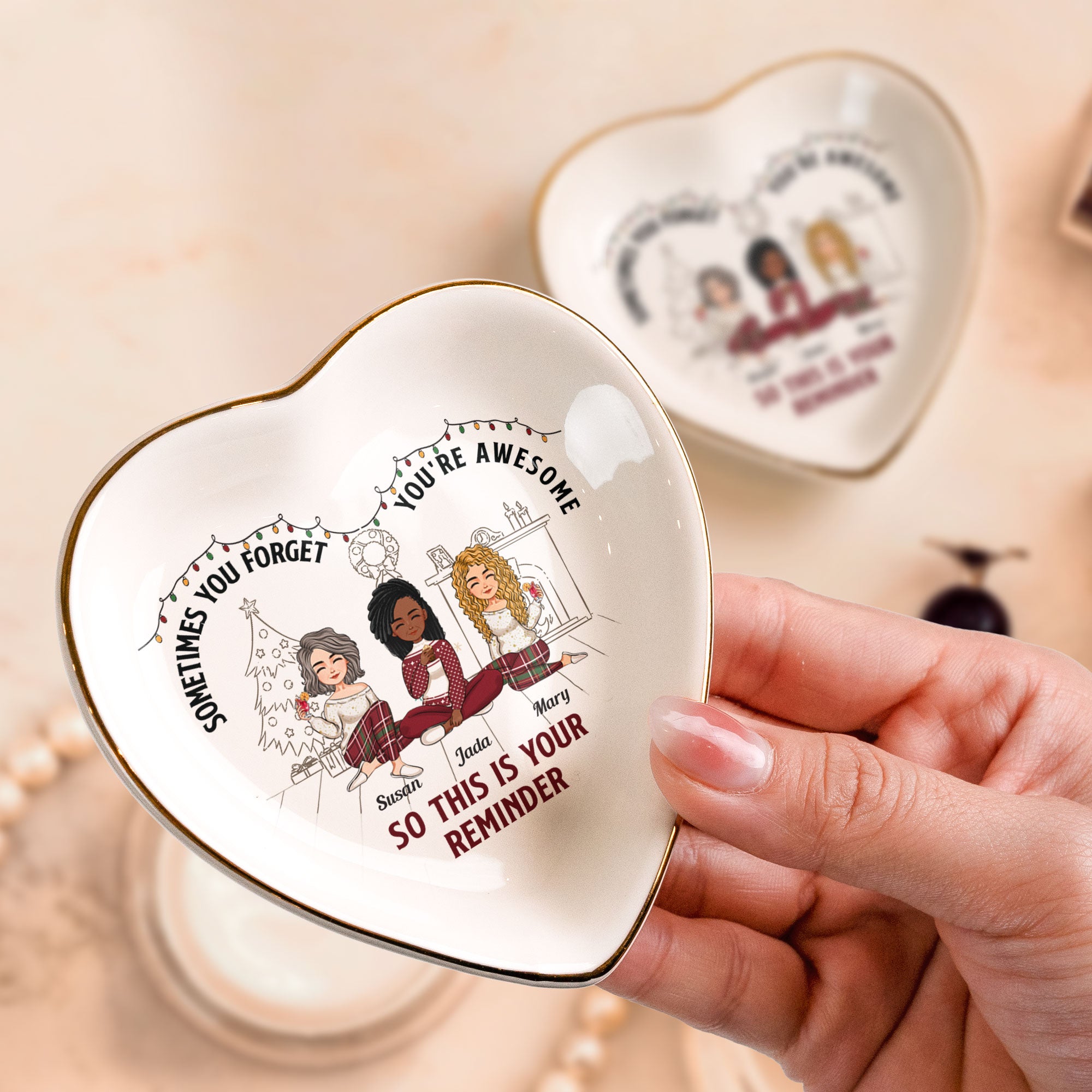 Sometimes You Forget You're Awesome So This Is Your Reminder - Personalized Ring Dish