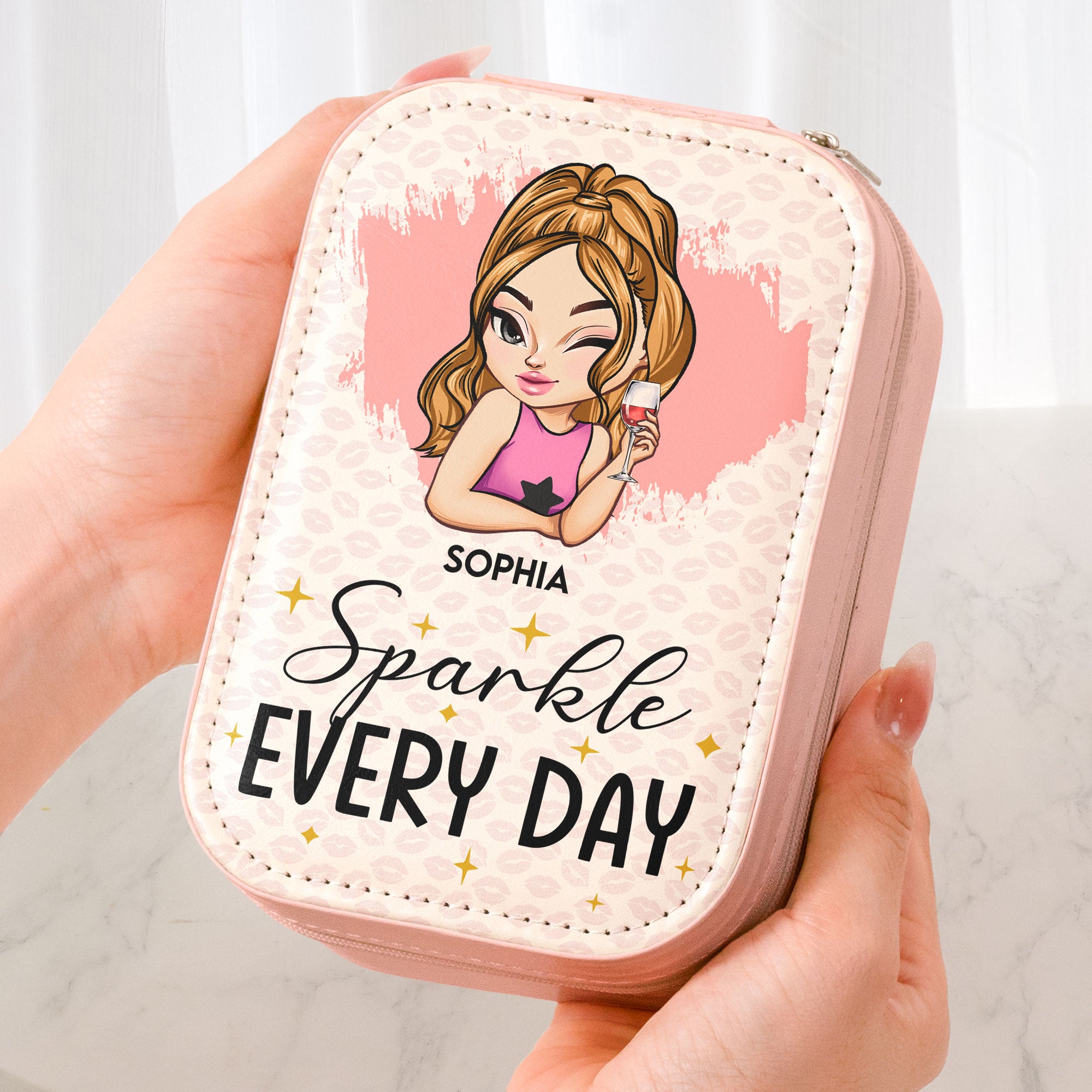 Sparkle Everyday - Custom Makeup Box With LED Mirror