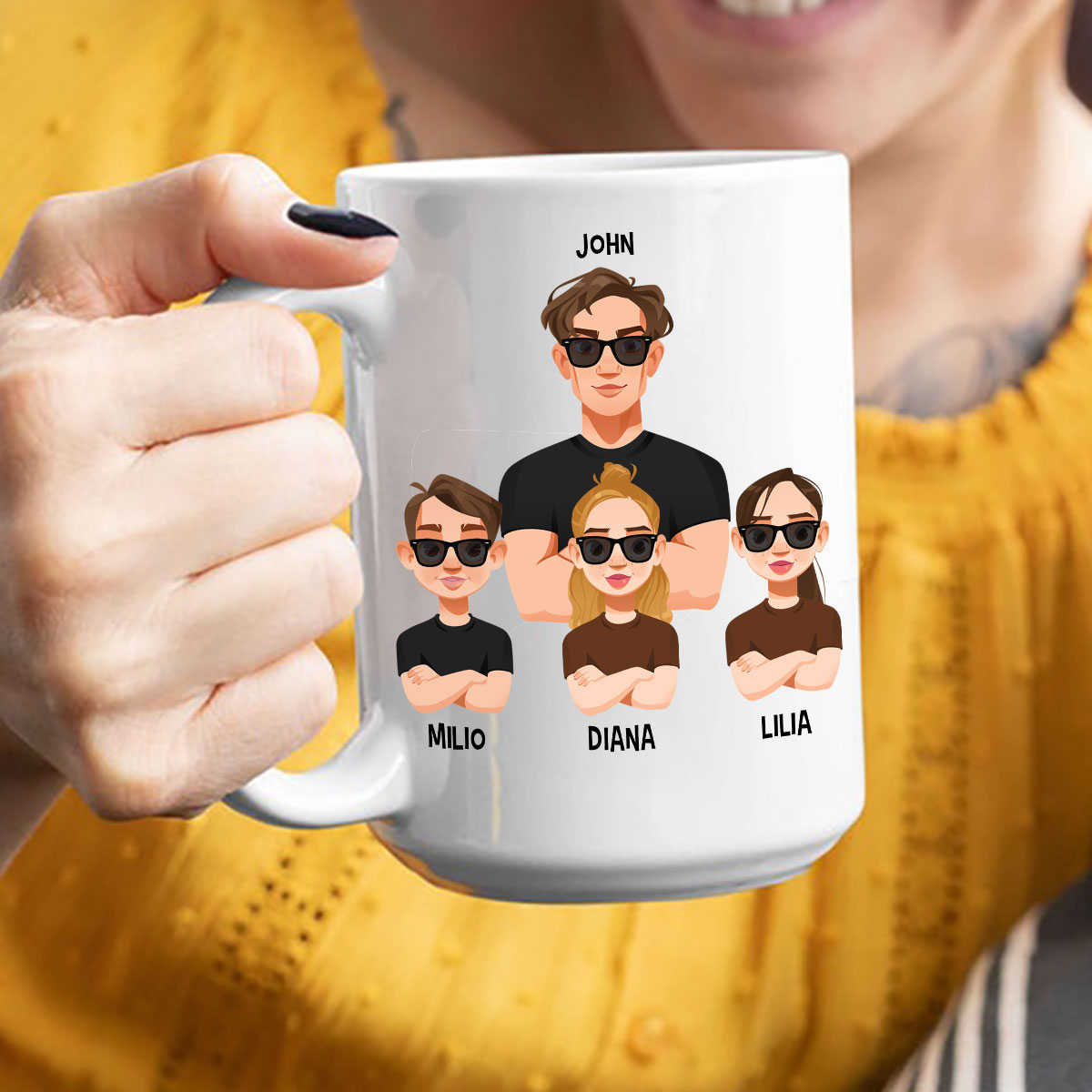 Started From Your Balls Now We're Here - Personalized Mug