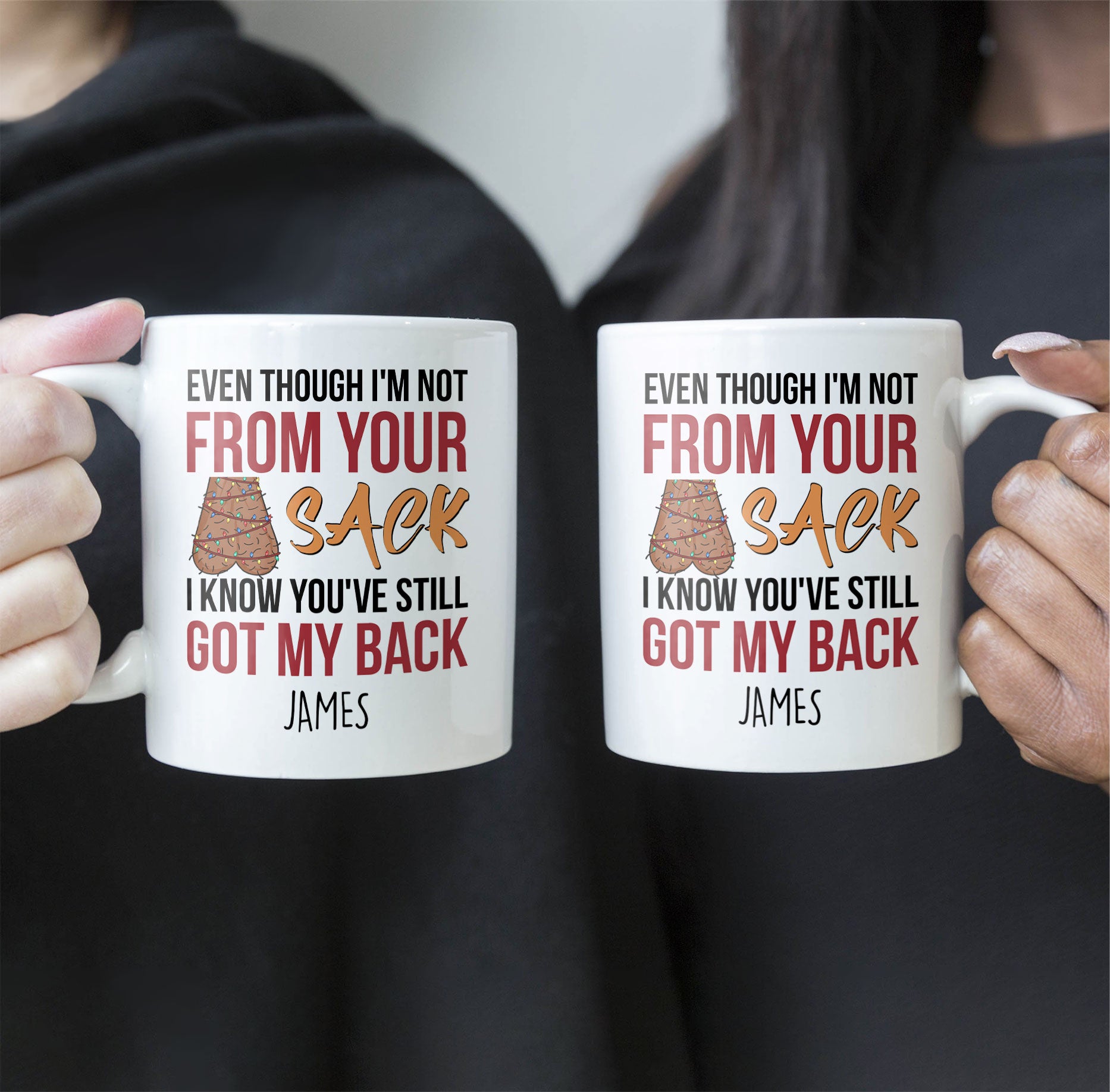 Step Dad You've Still Got My Back Funny Mug - Personalized Mug