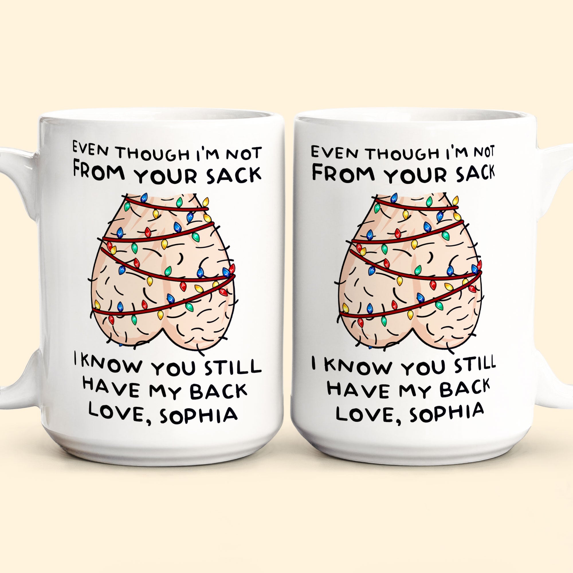 Still Have My Back Step Dad Gift Funny Mug - Personalized Mug