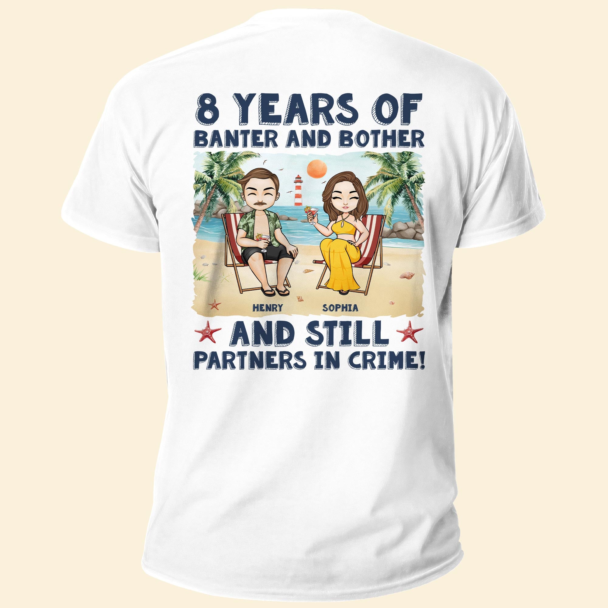 Still Partners In Crime - Personalized Couple Matching Back Printed Shirts