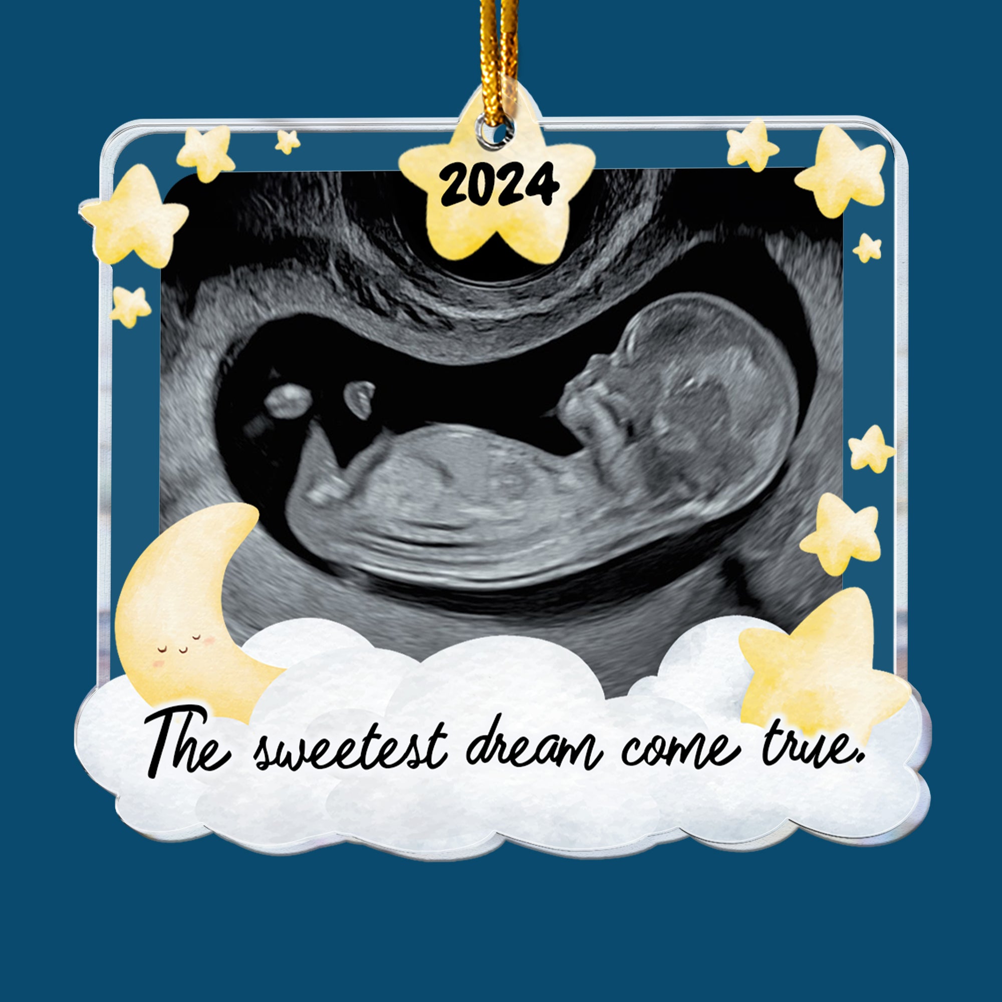 Sweetest Dream Come True - Personalized Acrylic Photo Ornament