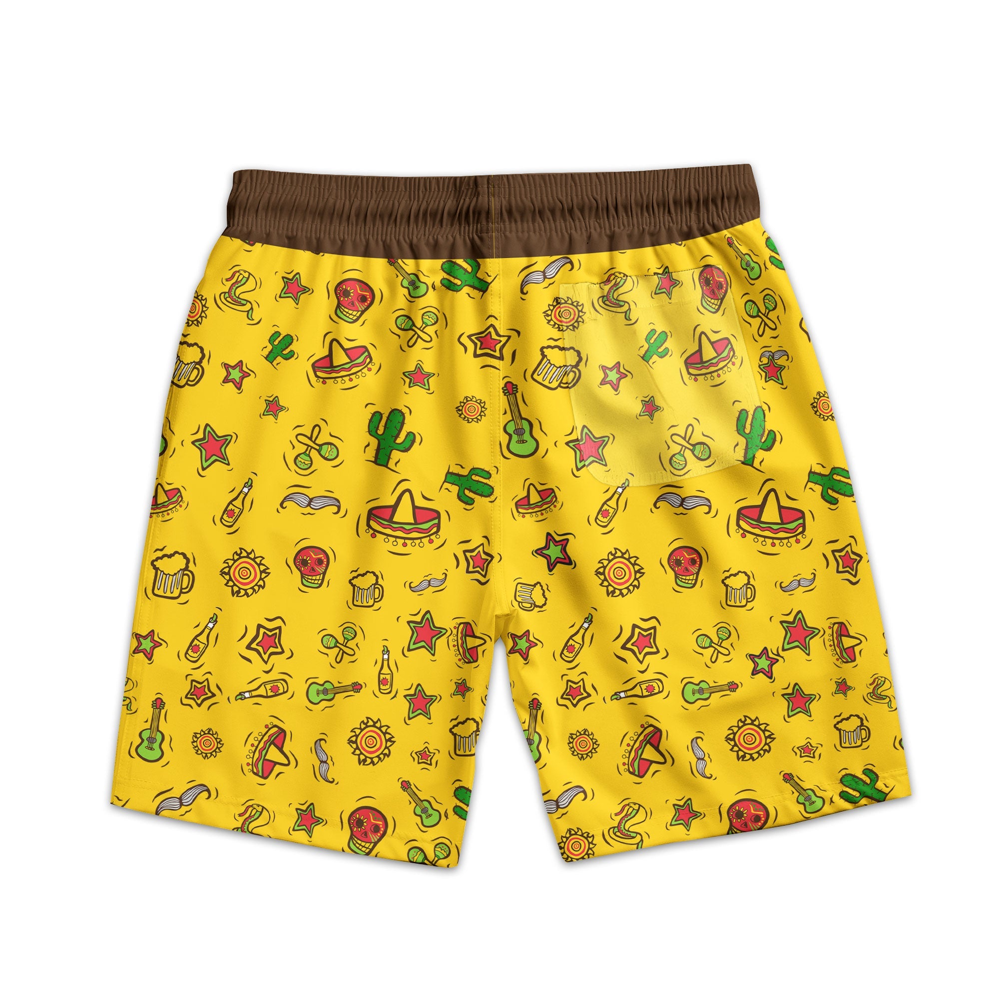 Taco Emergency Call 9-Juan-Juan Mexican Gift For Him - Personalized Beach Shorts