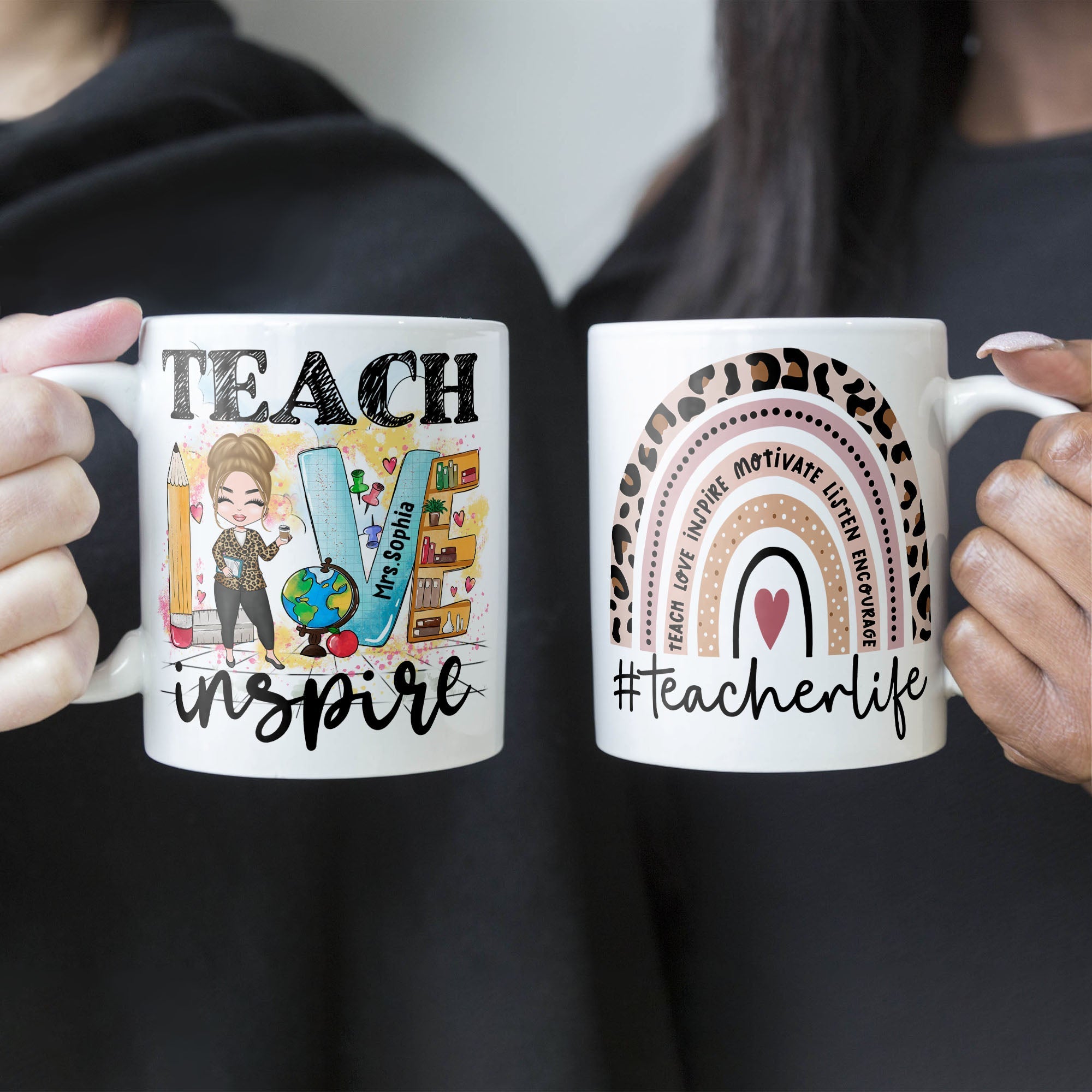 Teacher Life  - Personalized Mug - Birthday Gift For Teachers 