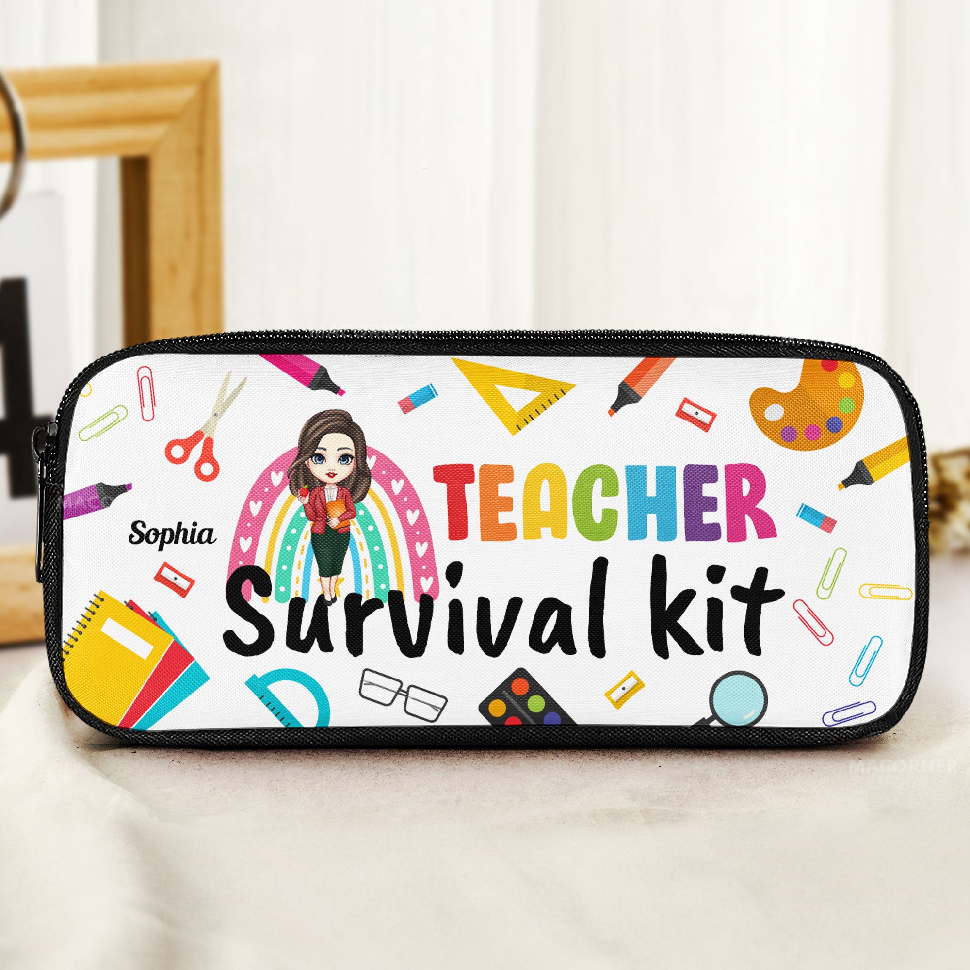 Teacher Survival Kit - Personalized Pencil Case