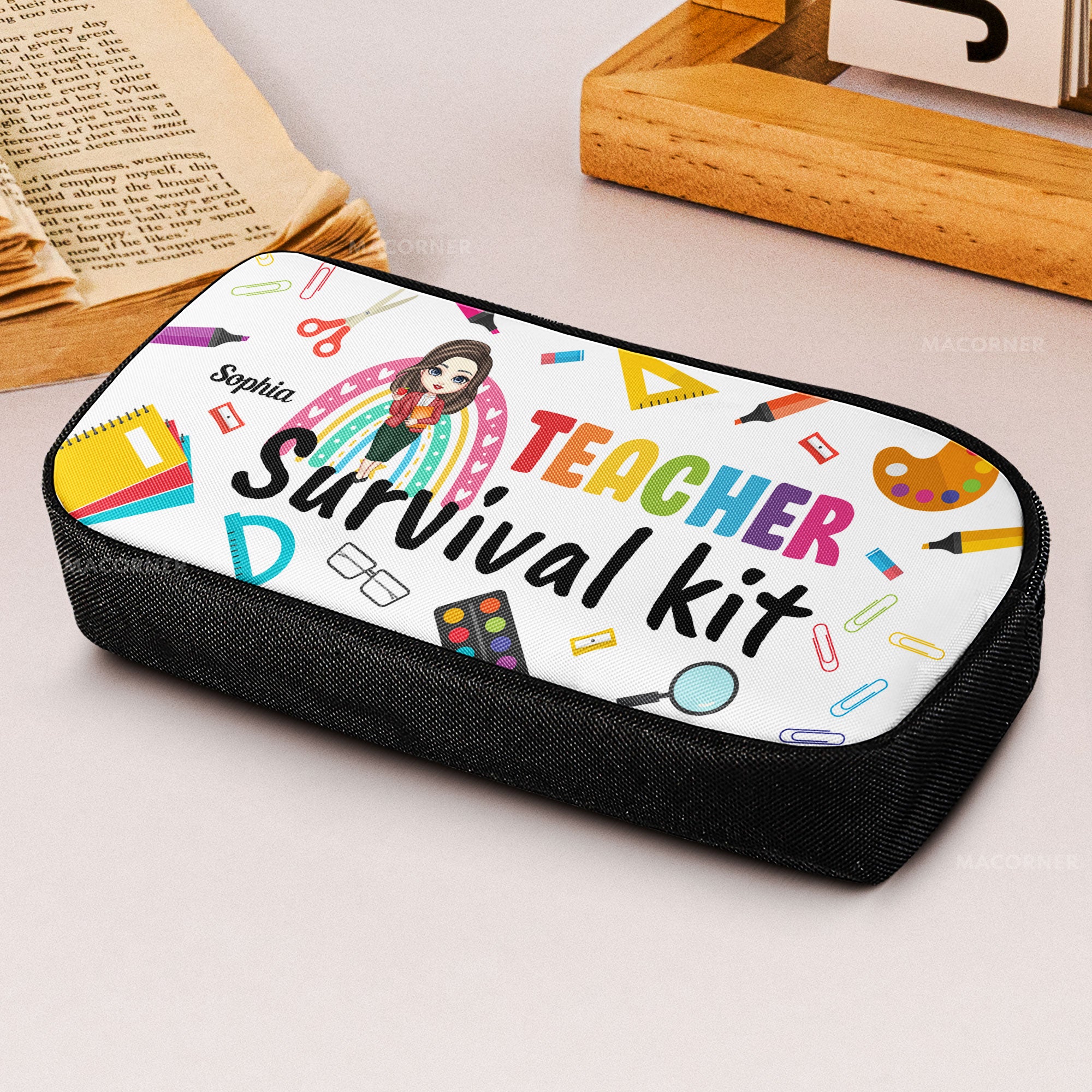 Teacher Survival Kit - Personalized Pencil Case