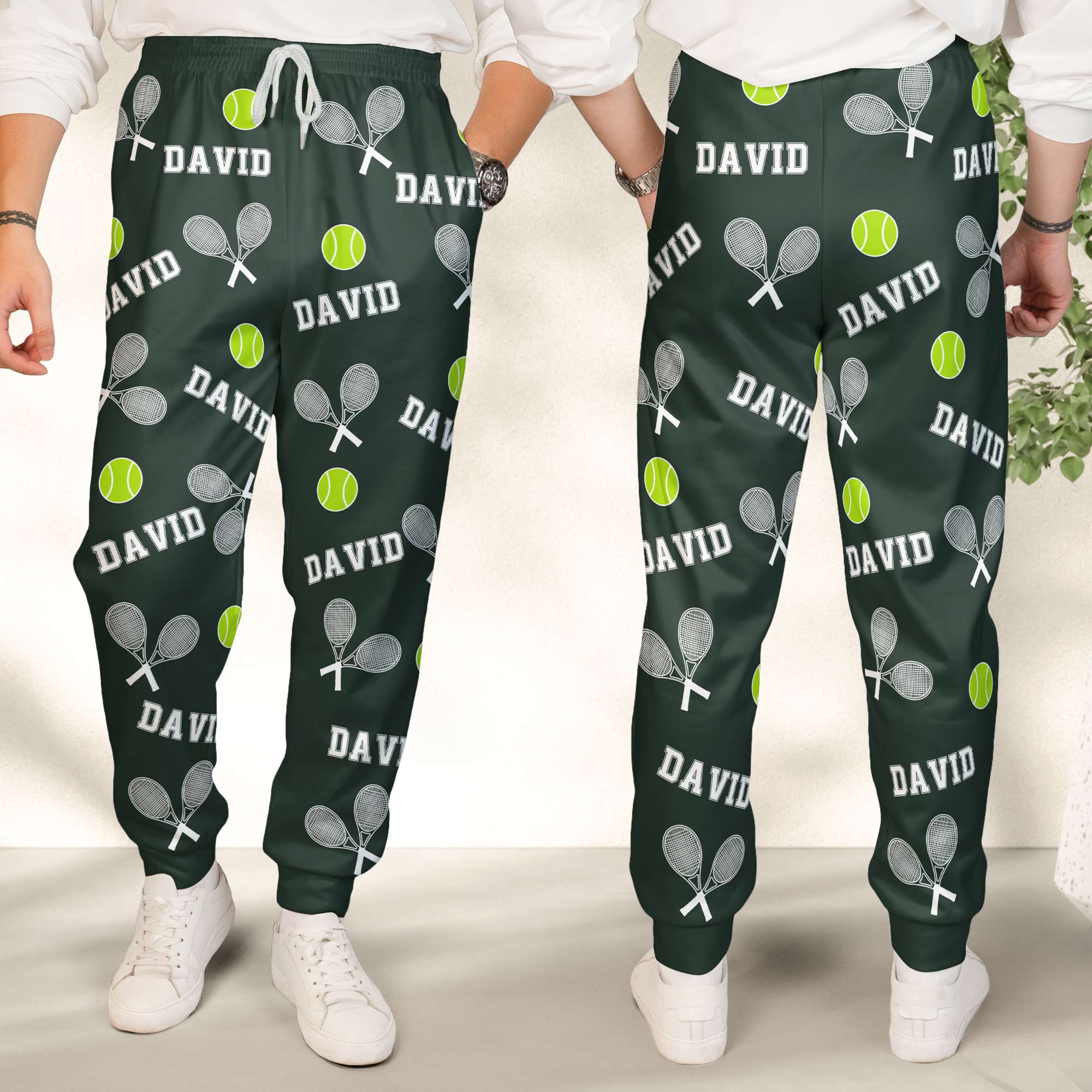 Tennis Custom Name - Personalized Sweatpants