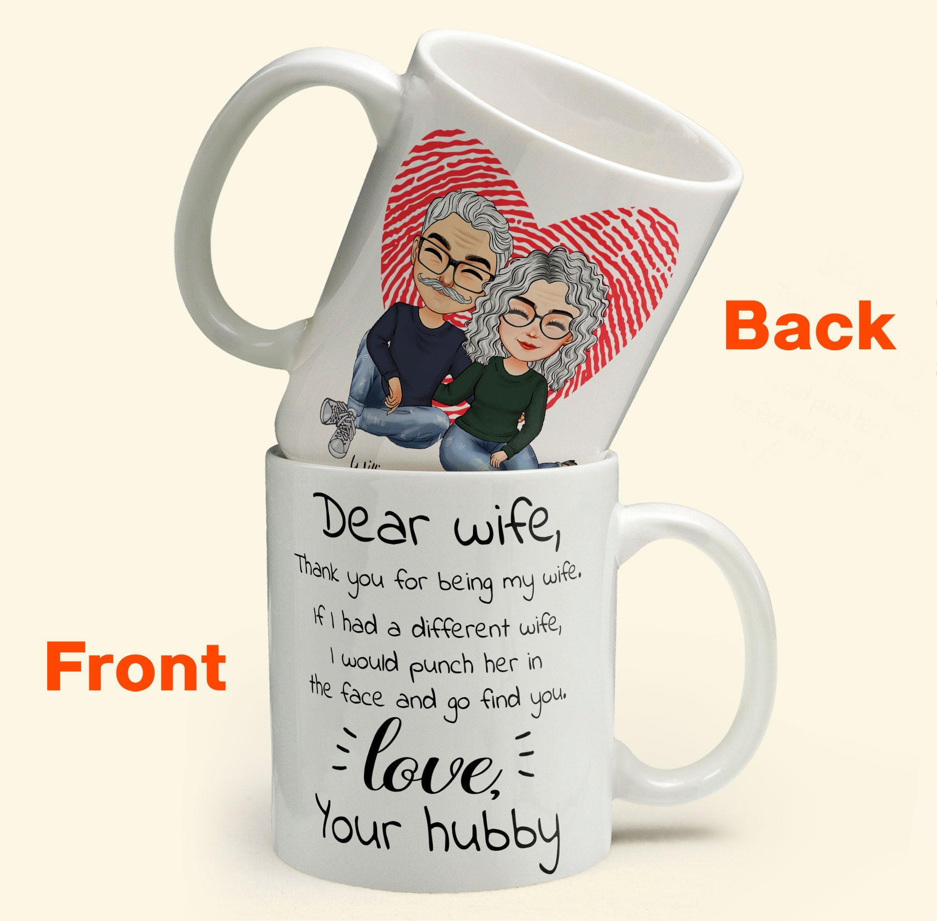 Thank You For Being My Wife - Personalized Mug