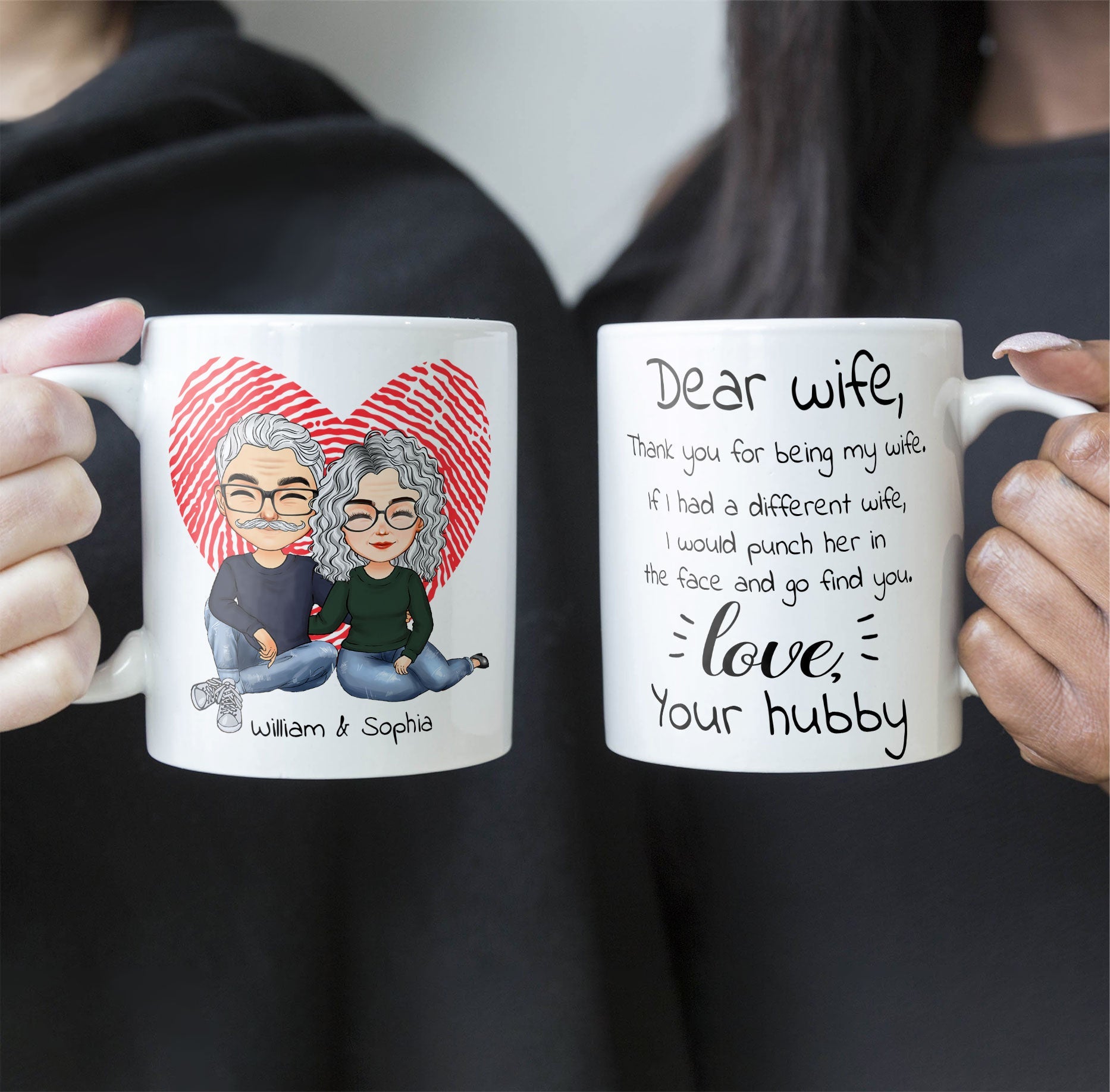 Thank You For Being My Wife - Personalized Mug