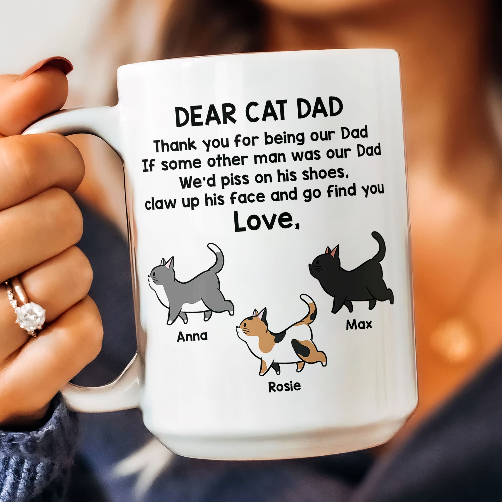 Thank You For Being Our Dad - Personalized Mug