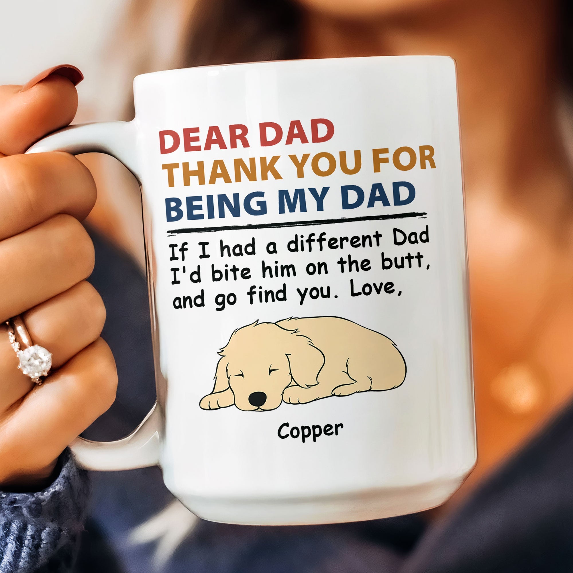 Thank You For Being Our Mom Our Dad - Personalized Mug