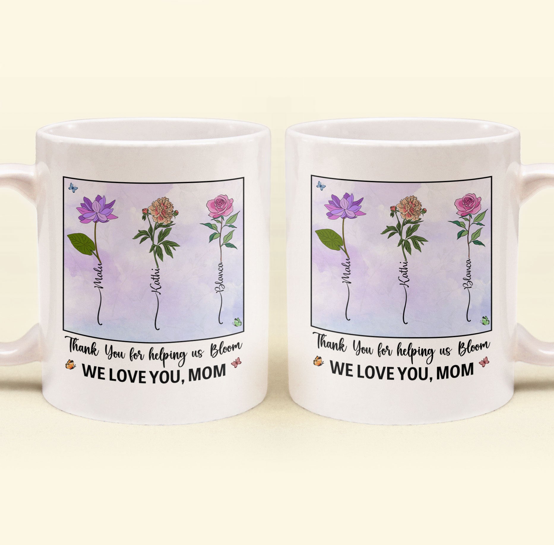 Thank You For Helping Us Bloom - Personalized Mug