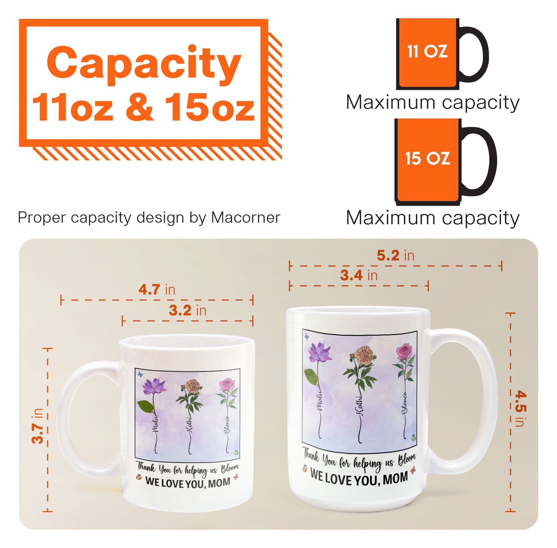 Thank You For Helping Us Bloom - Personalized Mug