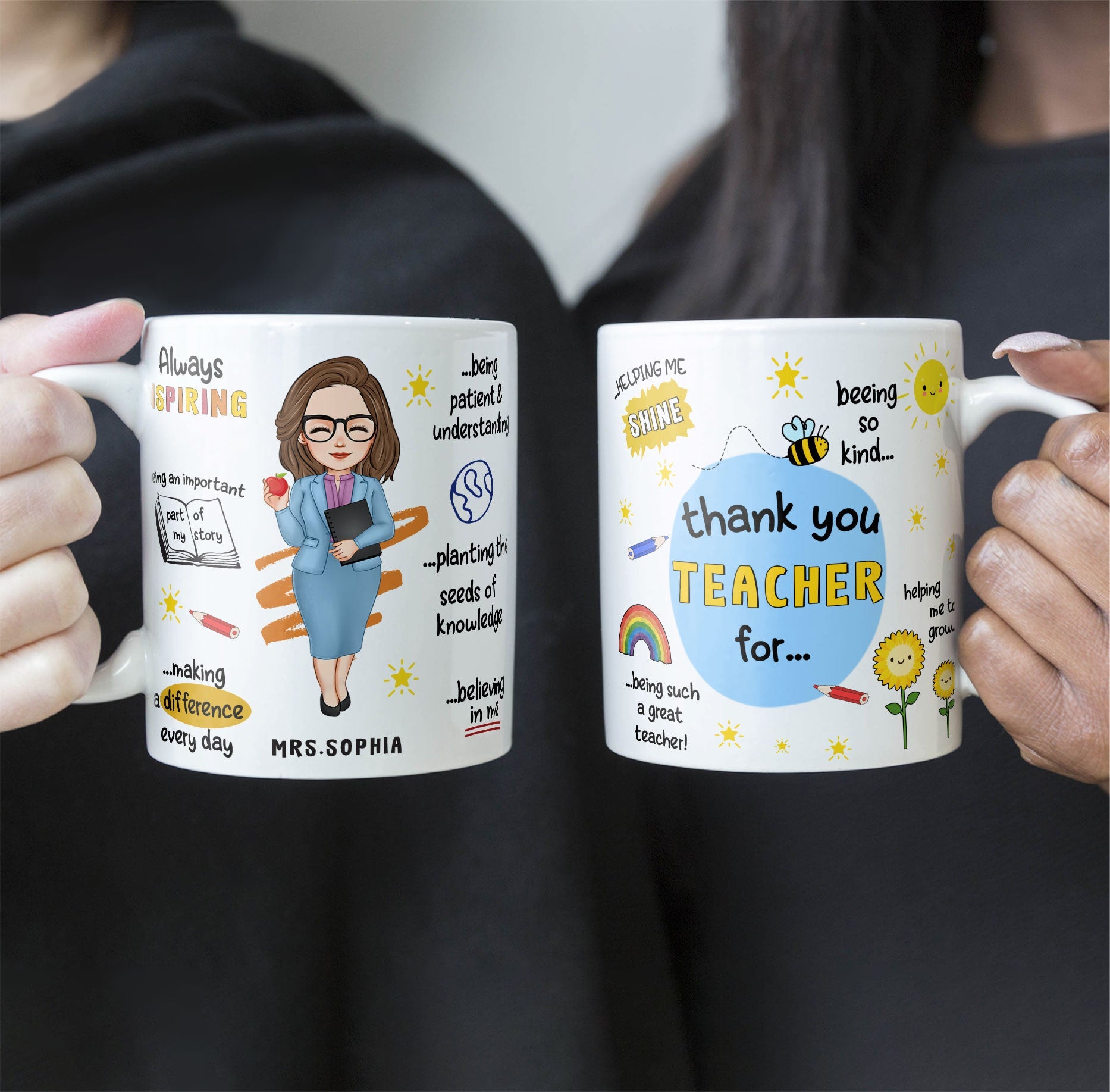 Thank You Teacher - Personalized Mug