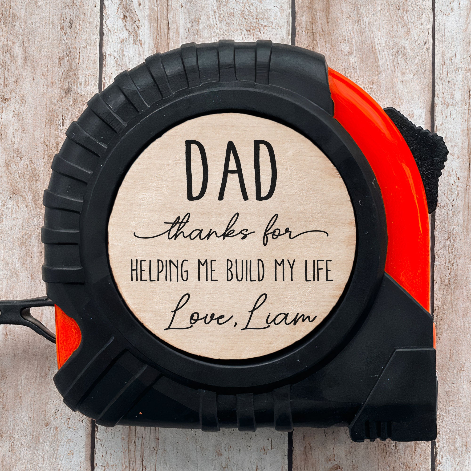 Thanks For Helping Me Build My Life - Gifts For Dad - Personalized Tape Measure