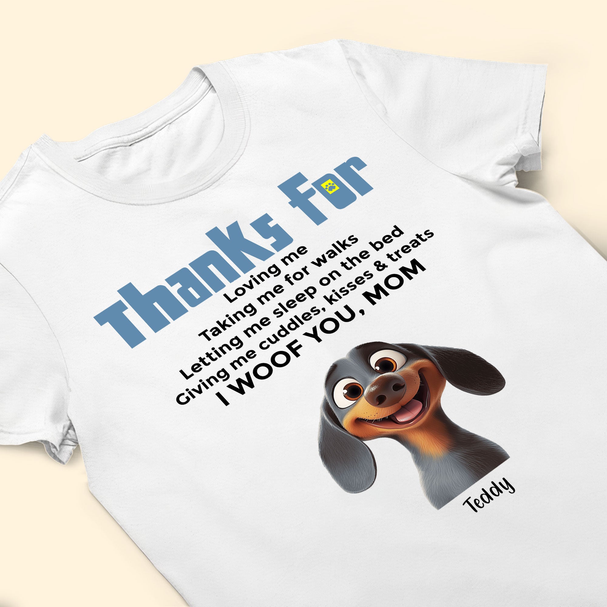 Thanks For Loving Me - Personalized Shirt