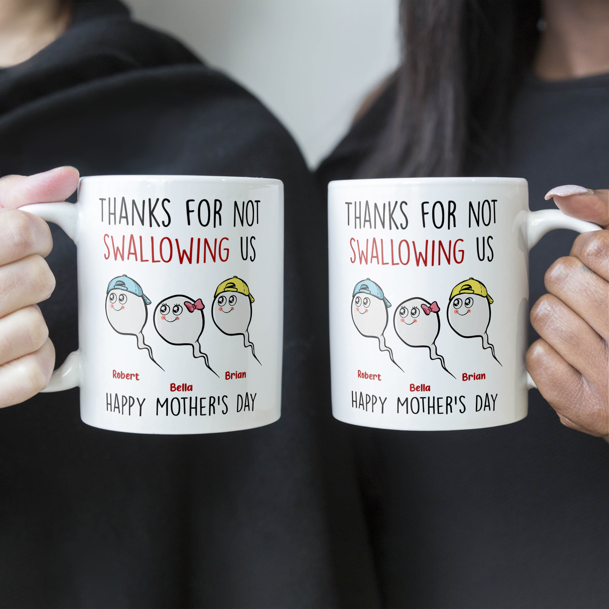 Thanks For Not Swallowing Us - Personalized Mug