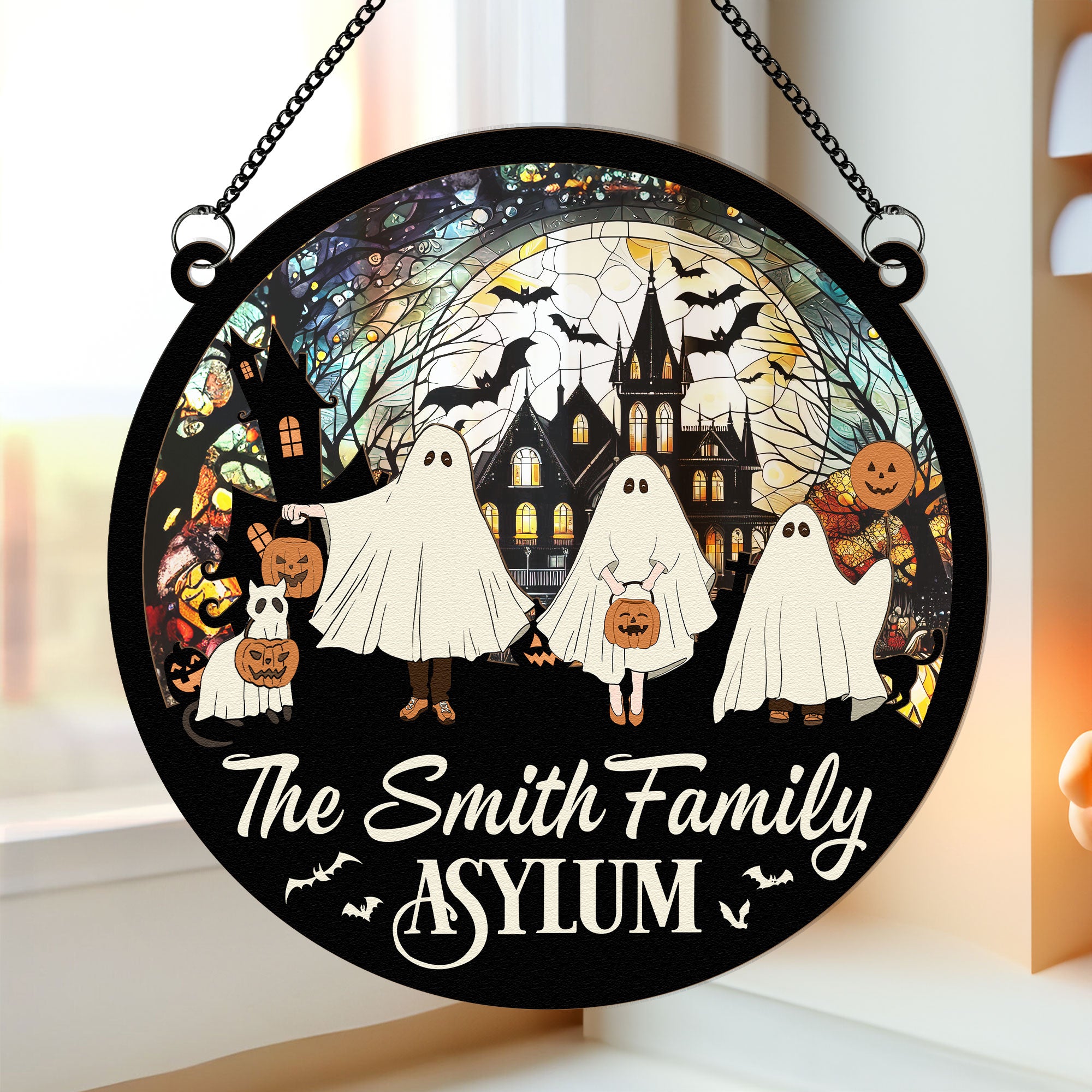 The Asylum - Personalized Window Hanging Suncatcher Ornament