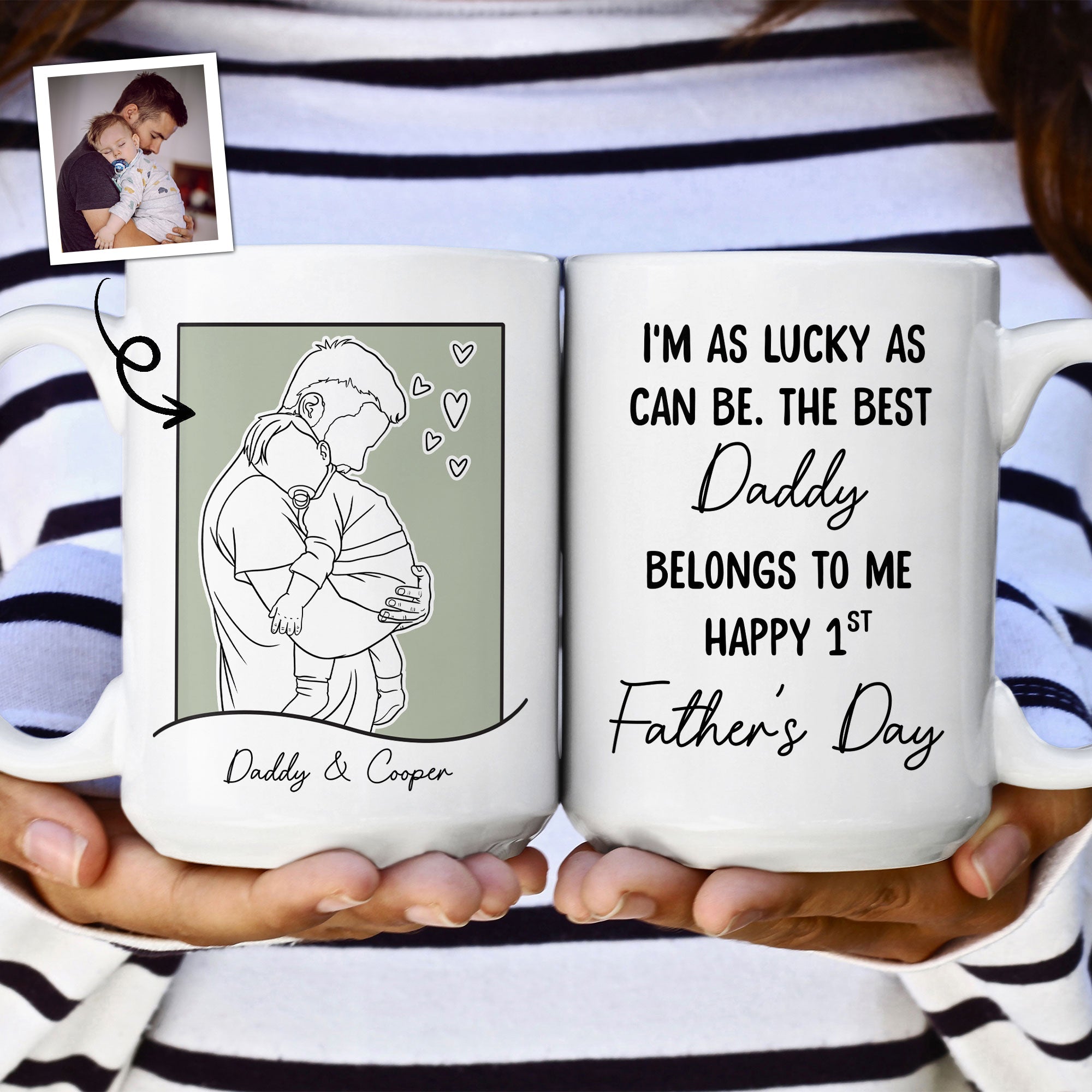 The Best Daddy Belongs To Me - Personalized Mug