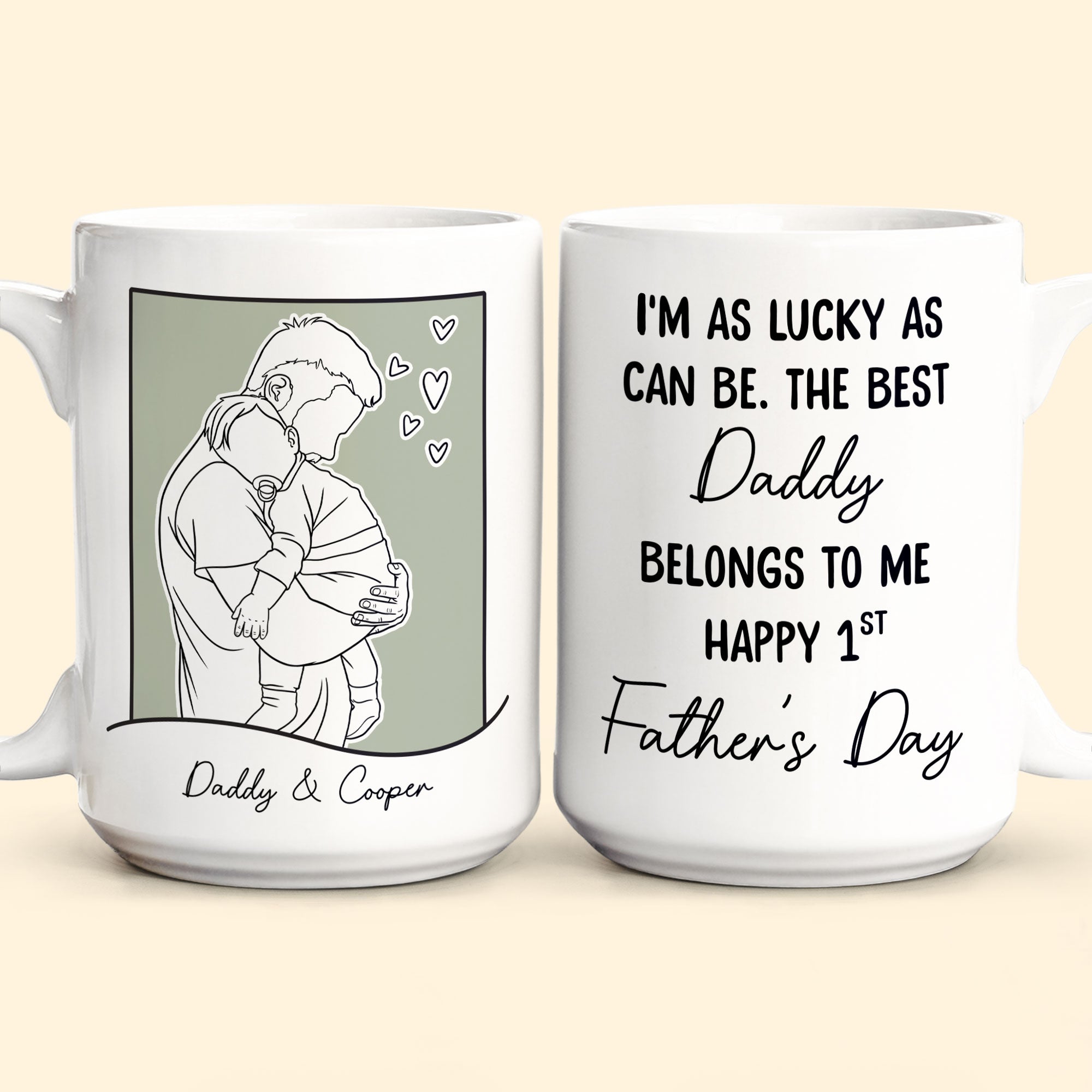 The Best Daddy Belongs To Me - Personalized Mug