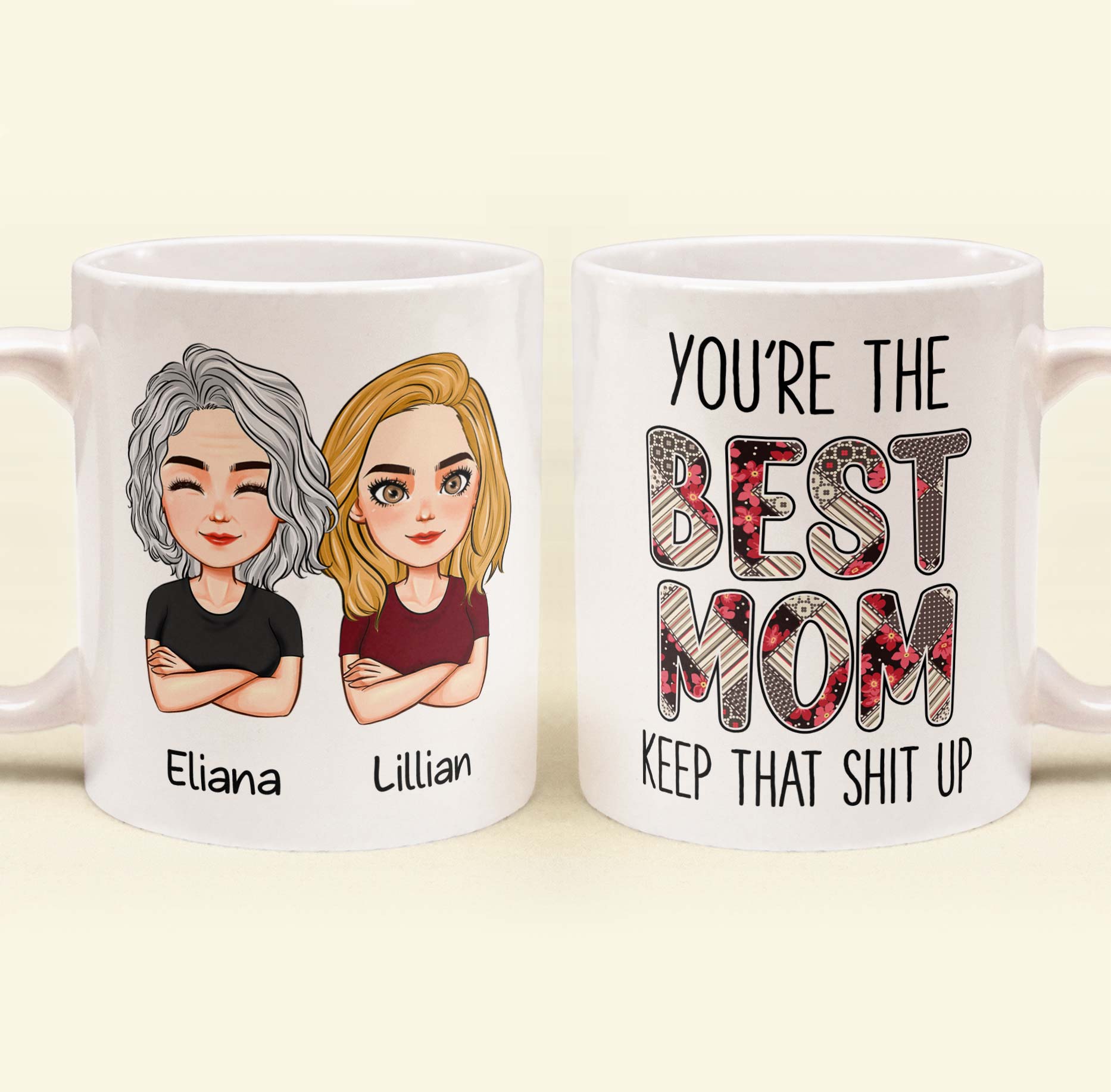 The Best Mom - Personalized Mug