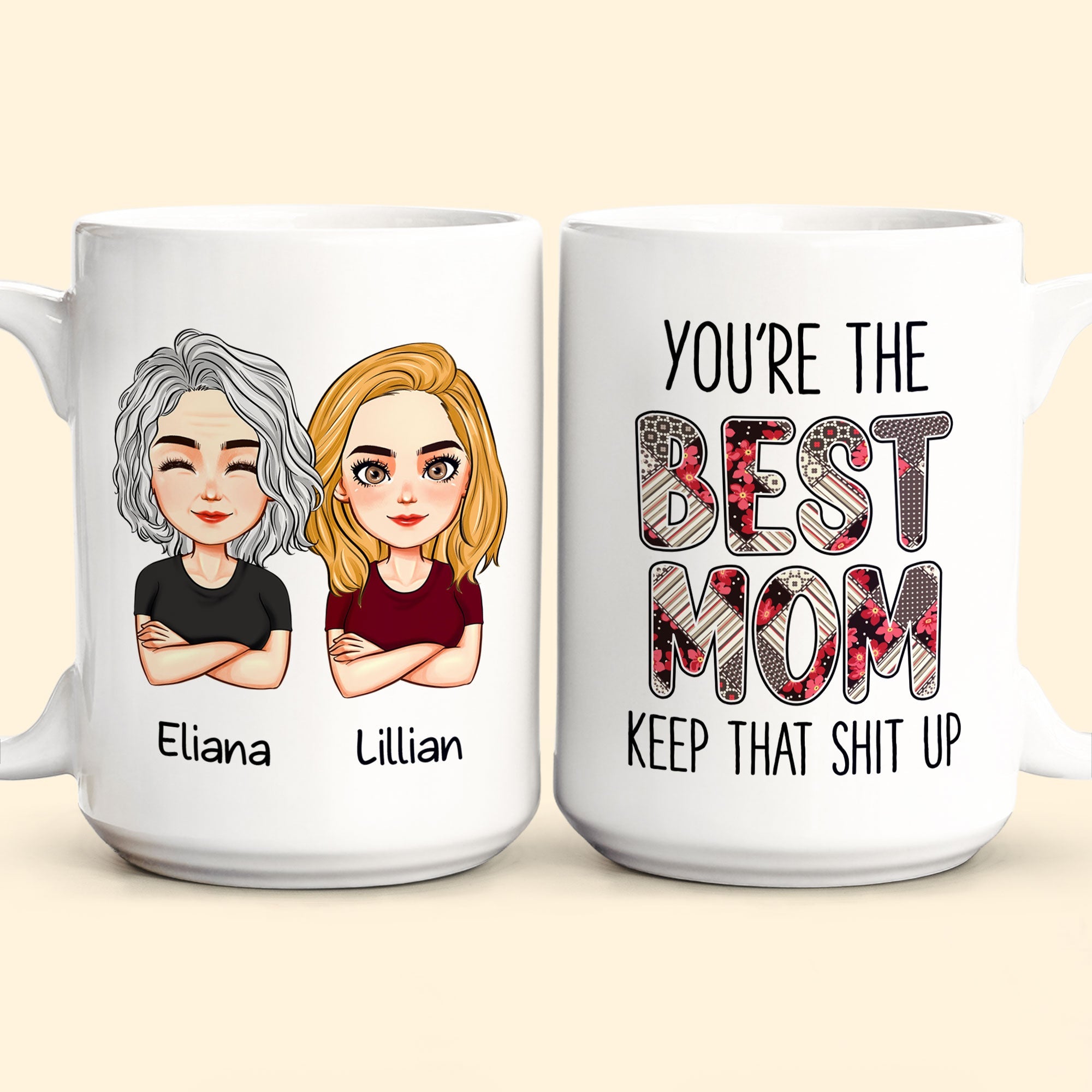 The Best Mom - Personalized Mug