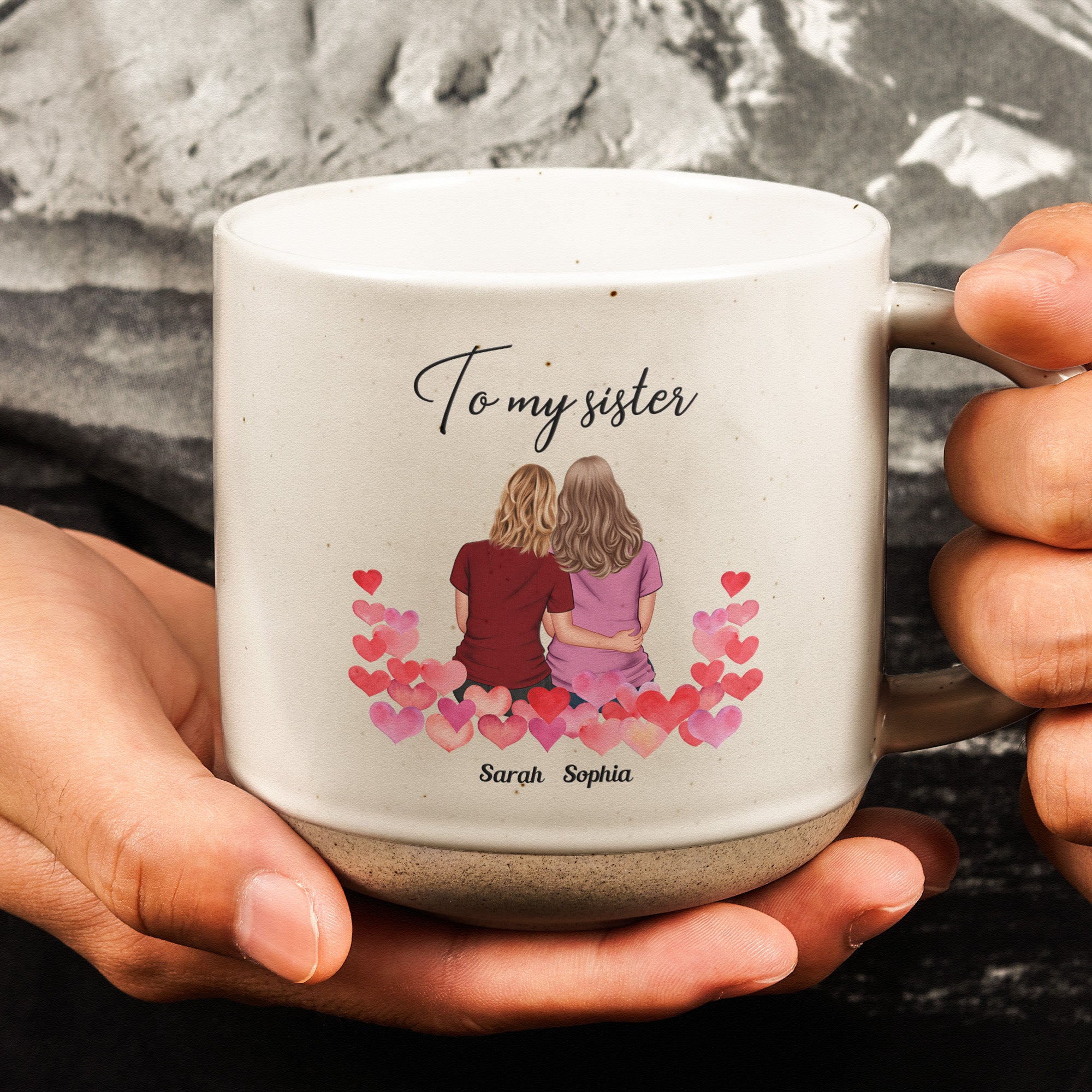 The Bond Between Us Will Always Be Strong - Personalized Pottery Mug