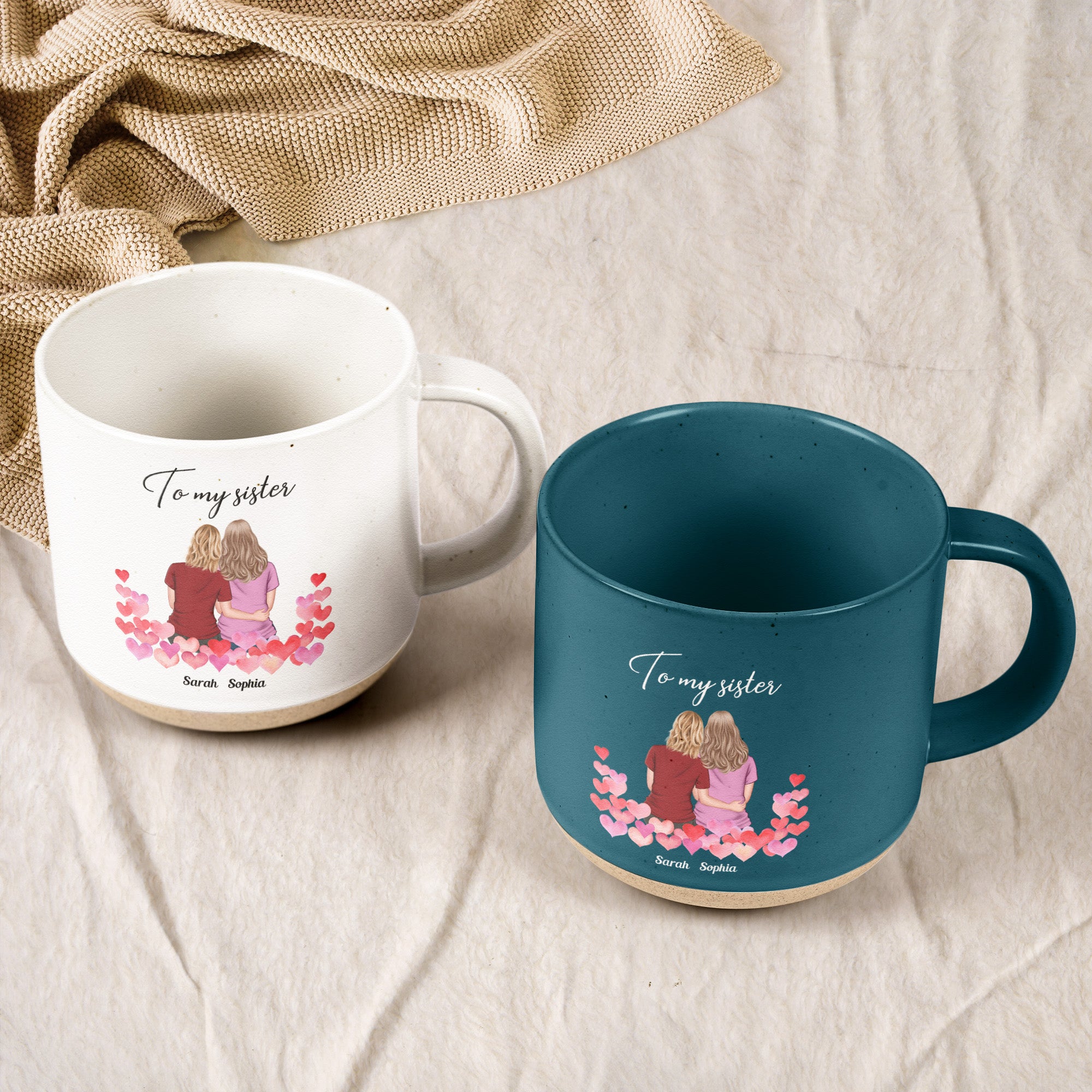 The Bond Between Us Will Always Be Strong - Personalized Pottery Mug