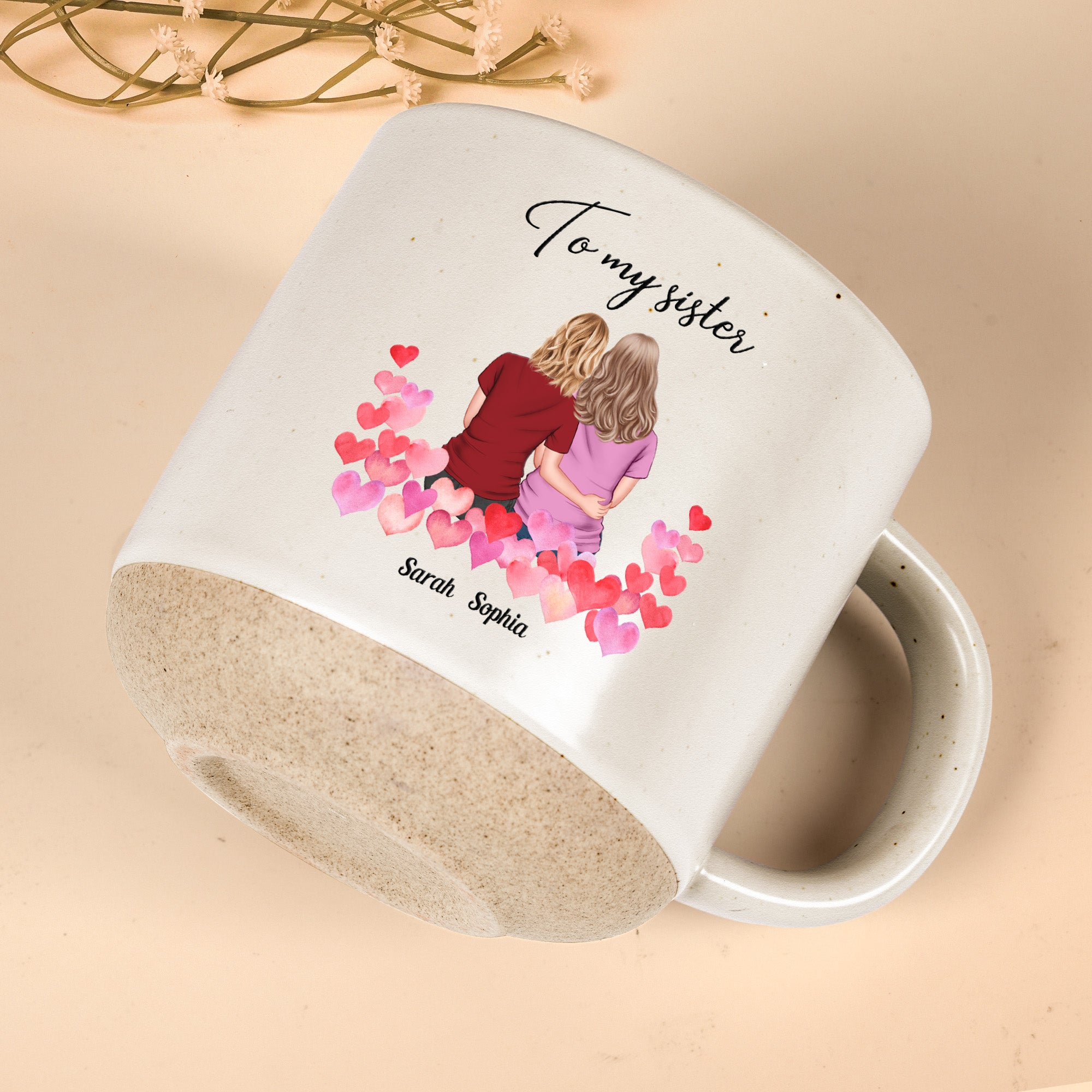 The Bond Between Us Will Always Be Strong - Personalized Pottery Mug