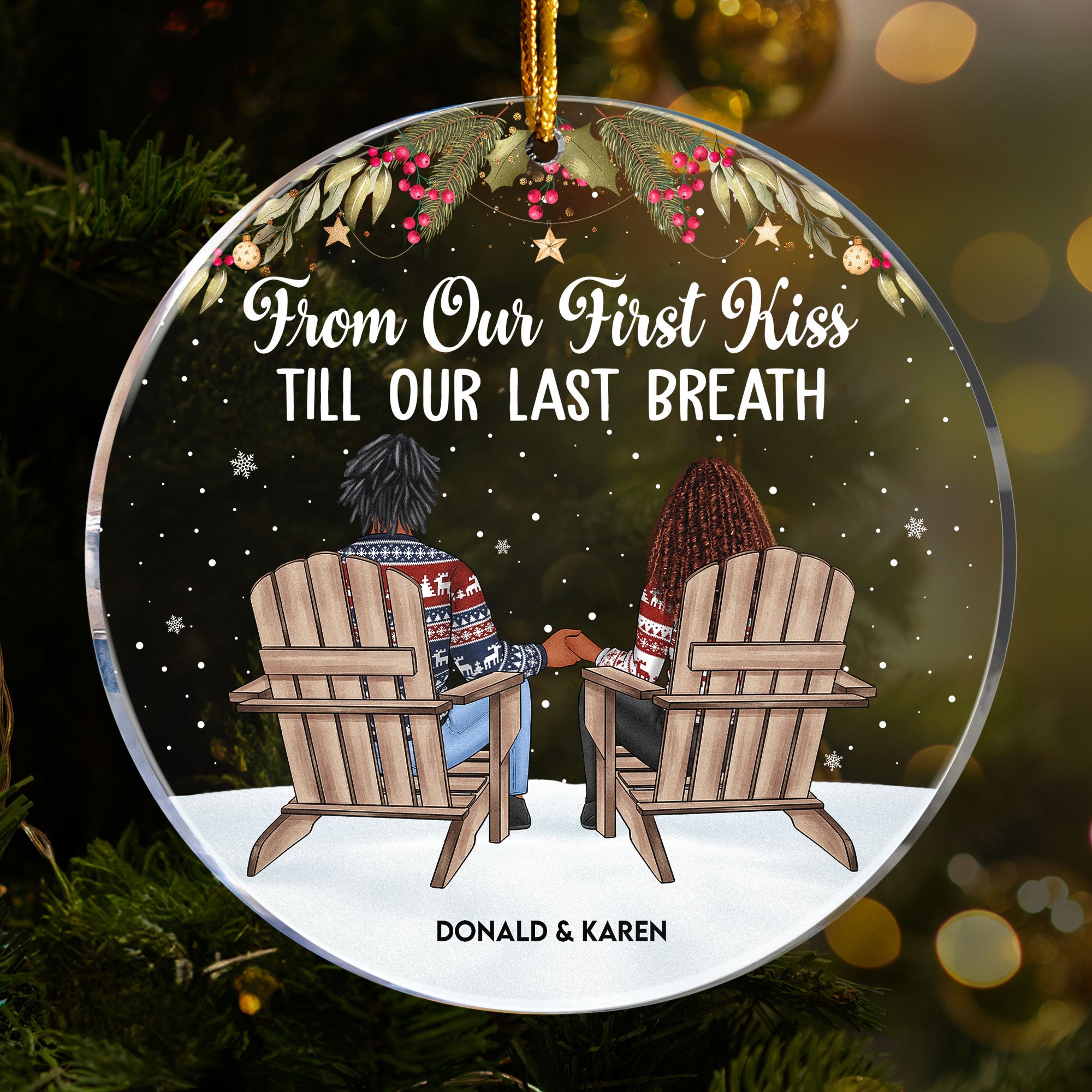 The Broken Road That Led Me Straight To You - Personalized Acrylic Ornament