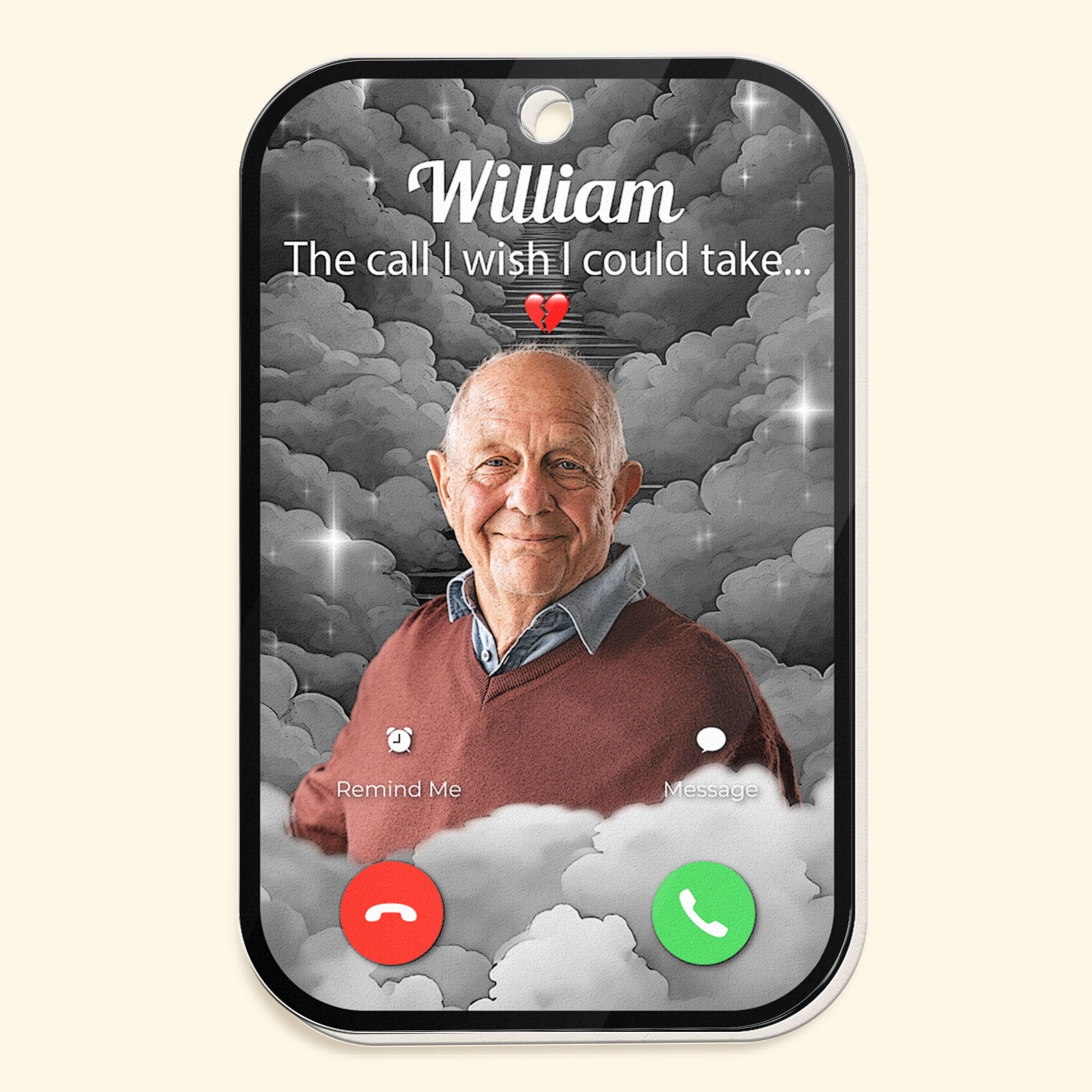 The Call I Wish I Could Take - Personalized Acrylic Photo Keychain