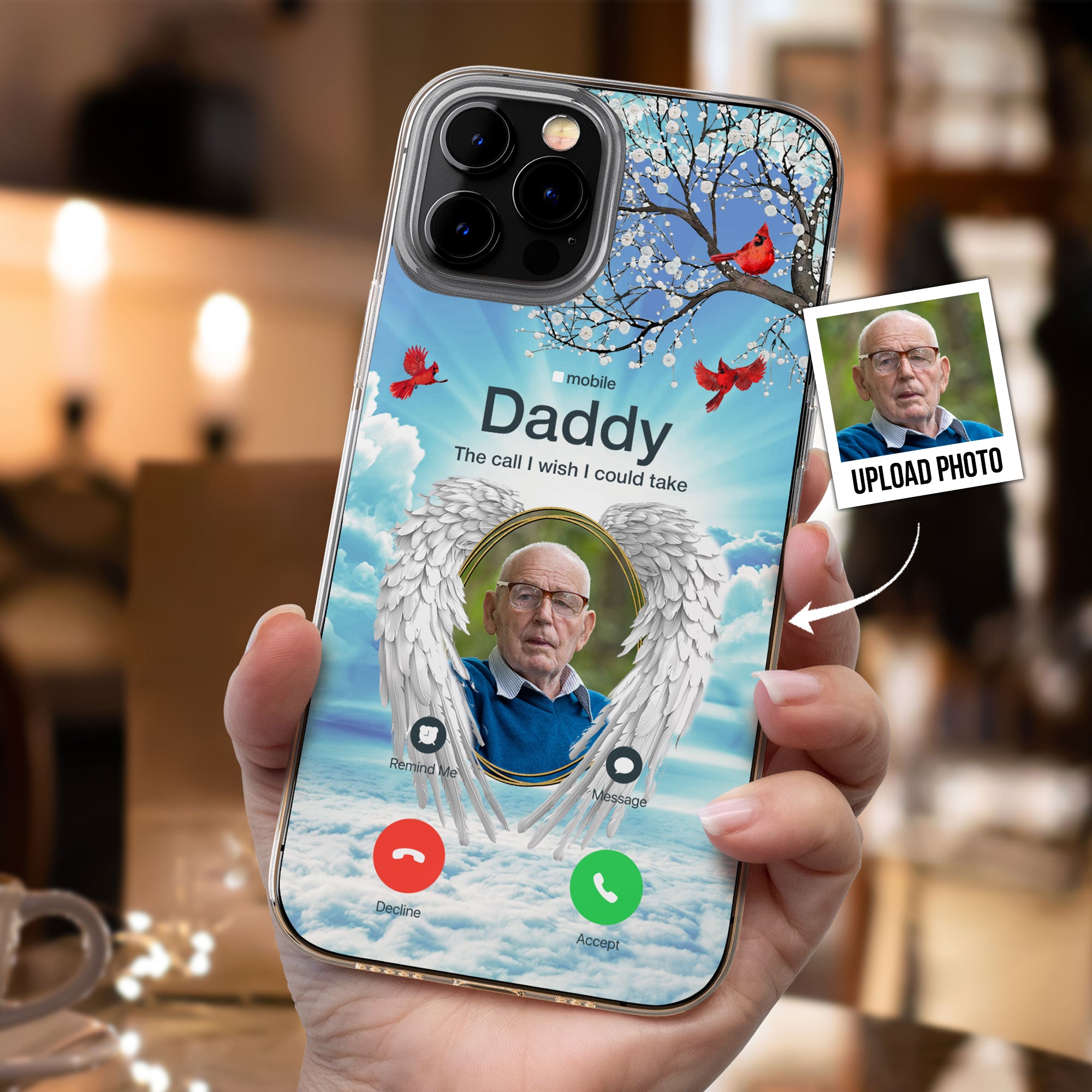 The Call I Wish I Could Take - Personalized Photo Clear Phone Case