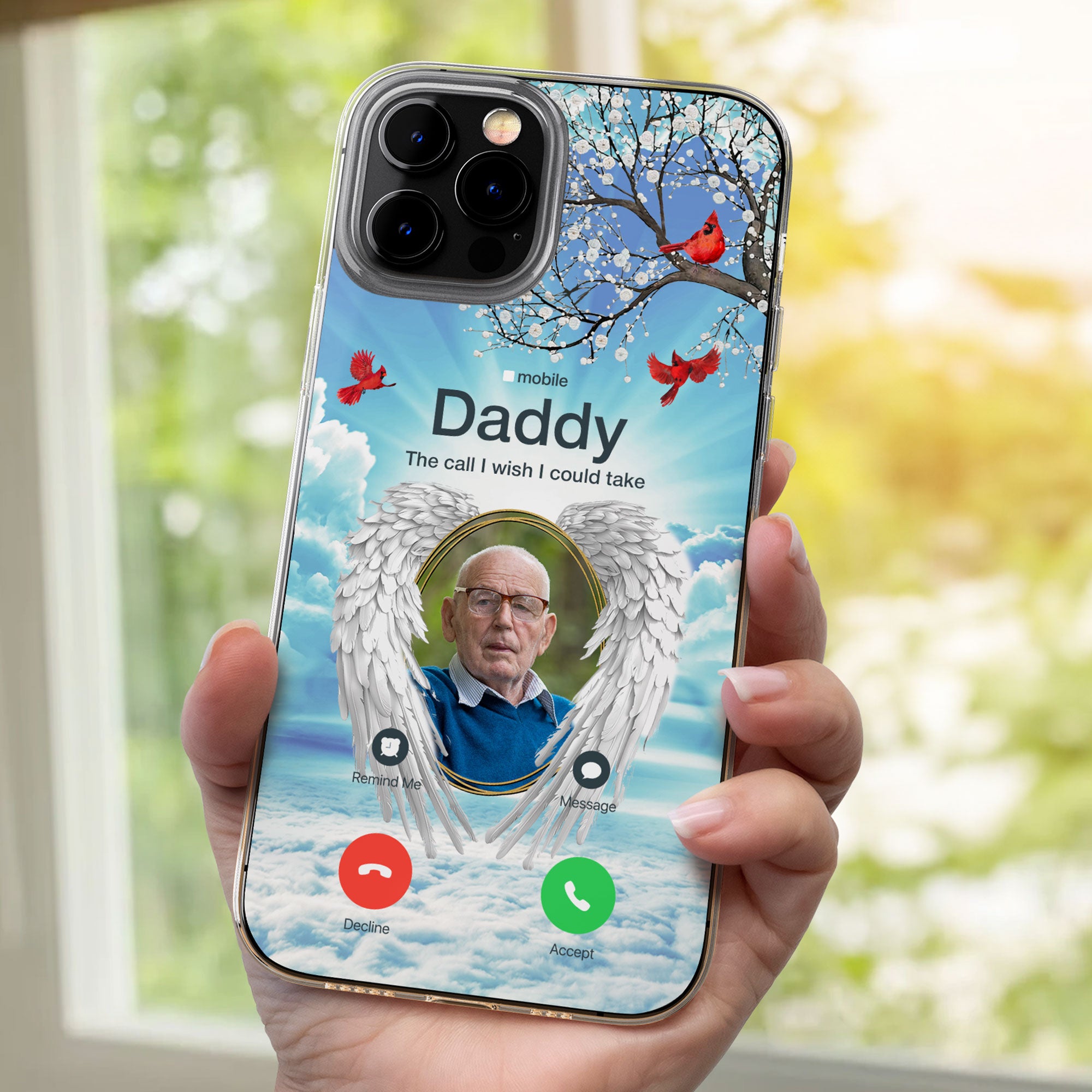 The Call I Wish I Could Take - Personalized Photo Clear Phone Case