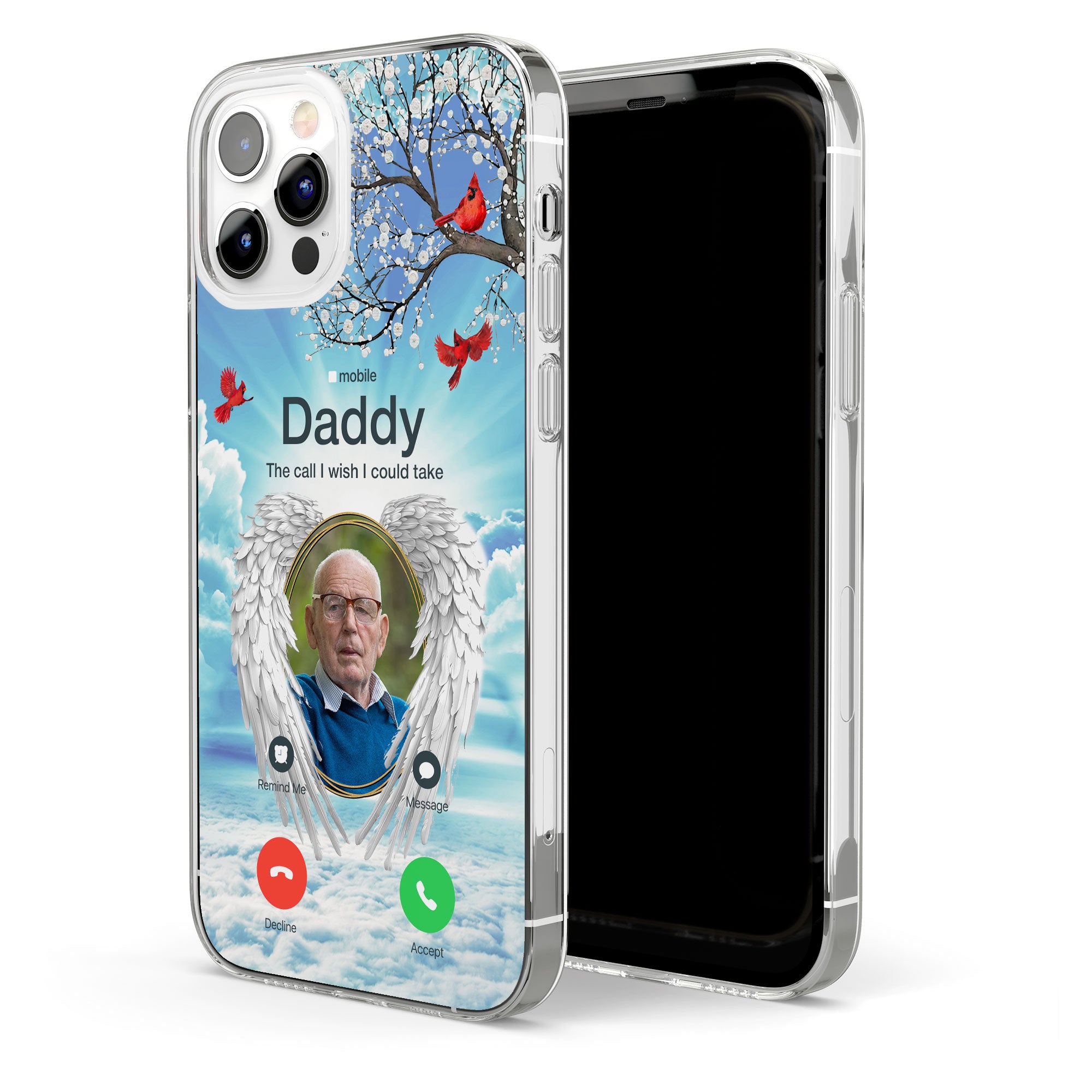 The Call I Wish I Could Take - Personalized Photo Clear Phone Case