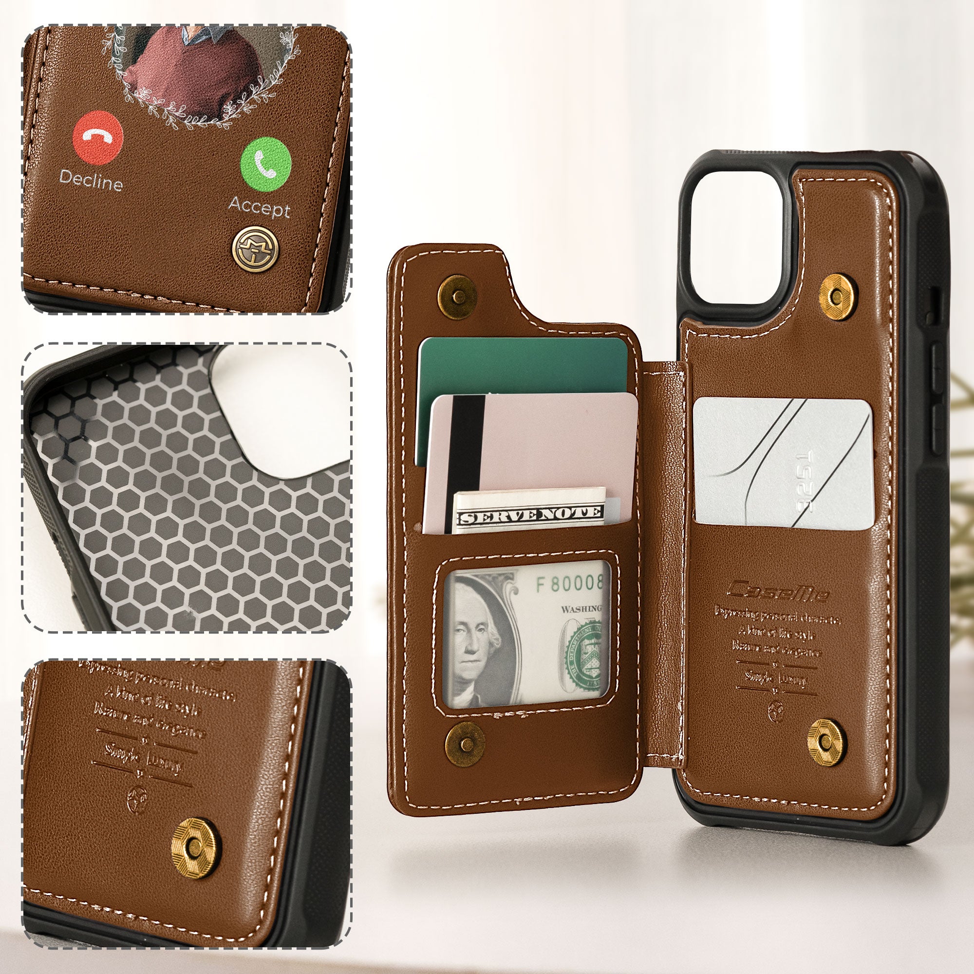 The Call I Wish I Could Take - Personalized Photo Leather Flip Wallet Phone Case