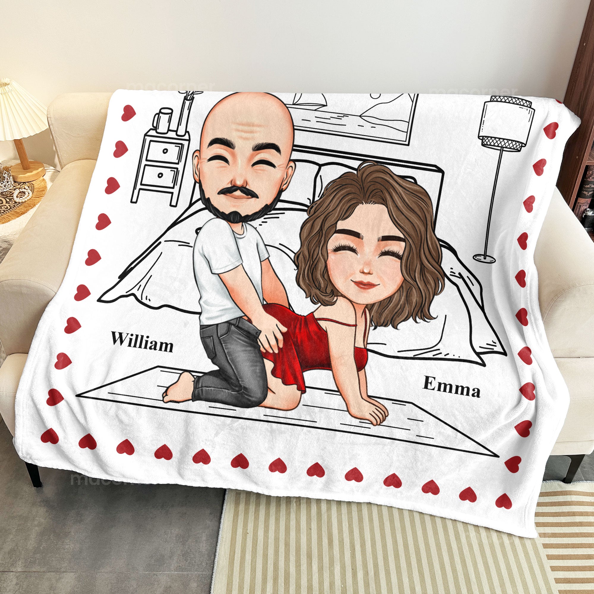 The Cuddle Times F*ck Valentine's Day I Love You Every Day - Personalized Blanket