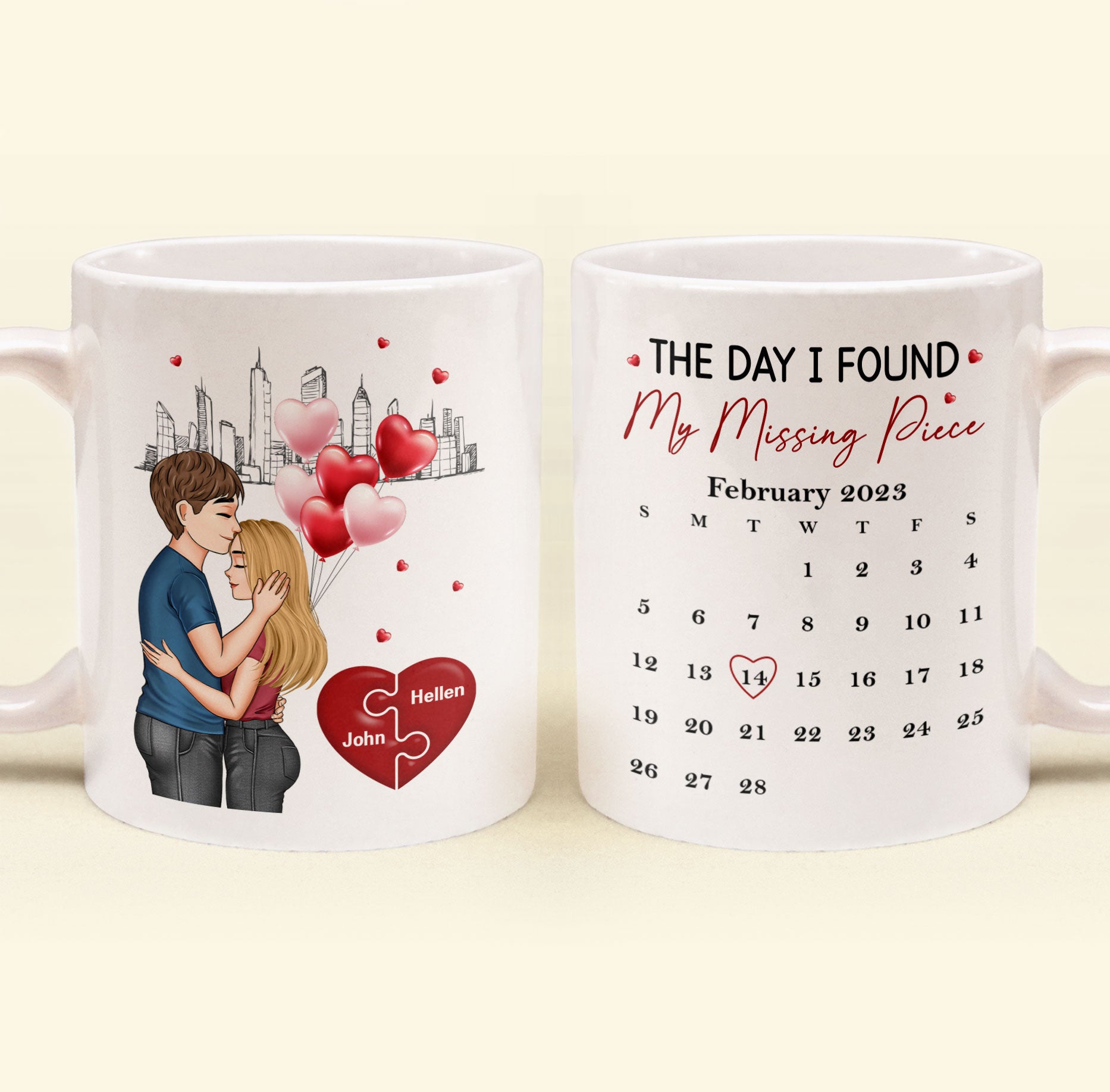 The Day I Found The Missing Piece - Personalized Mug