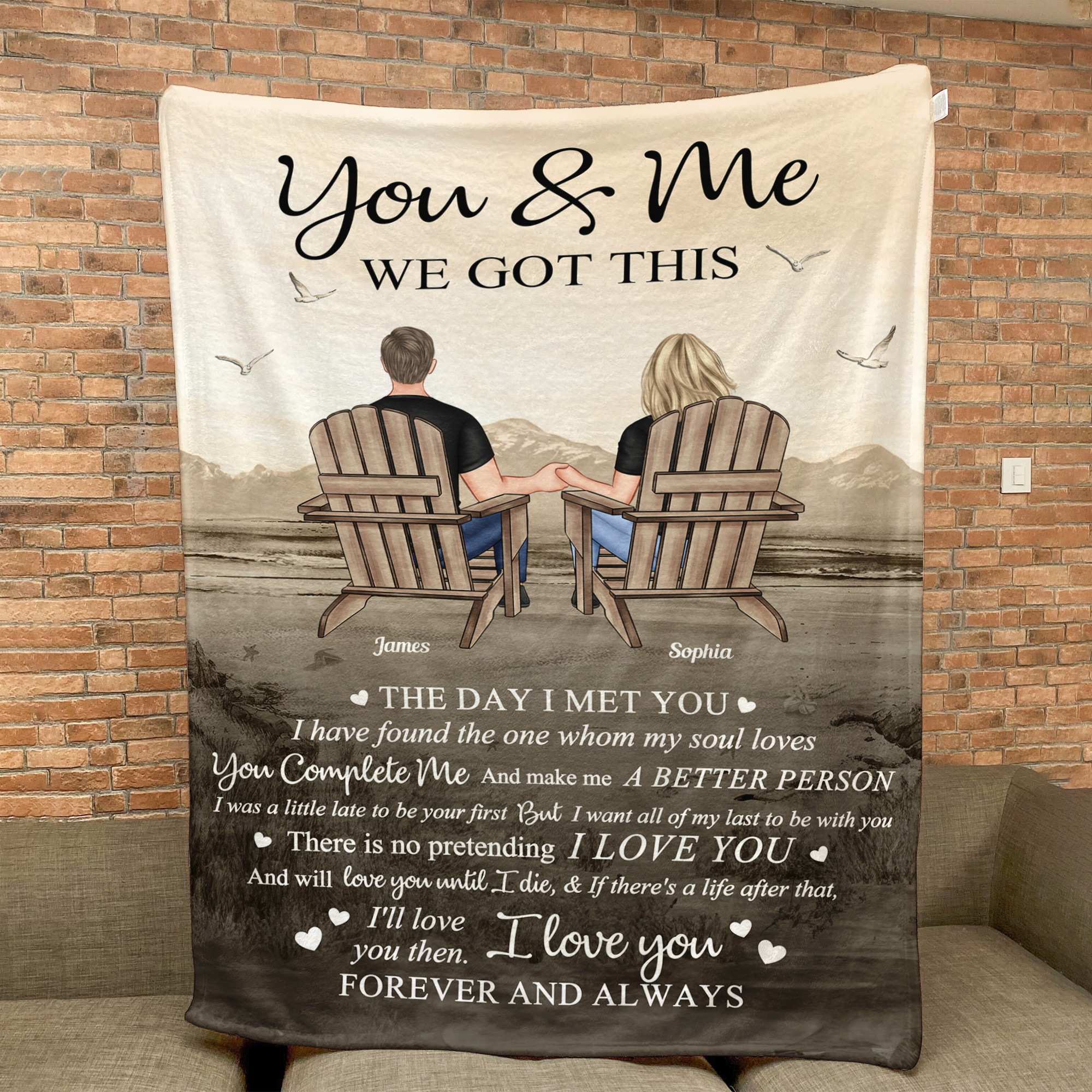 The Day I Met You Couples - Personalized Blanket