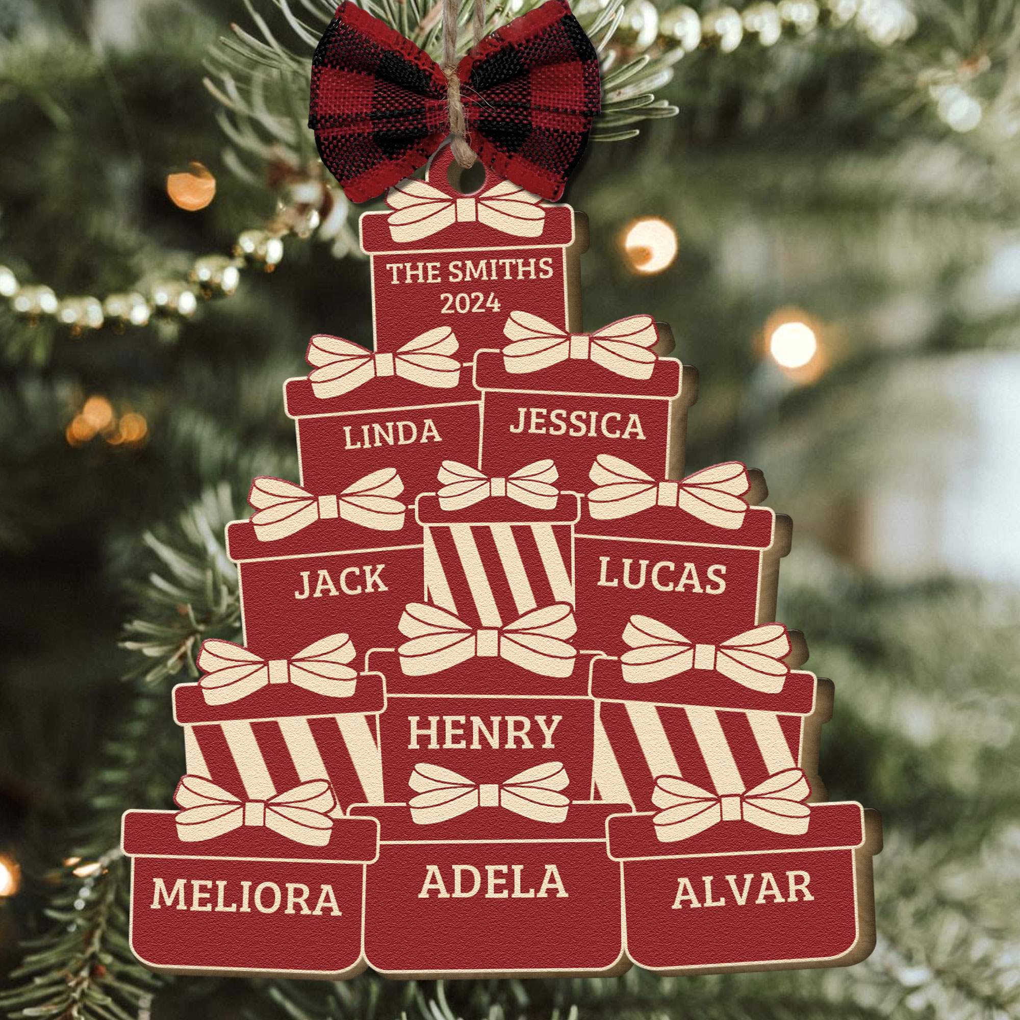 The Family Name - Personalized Wooden Ornament