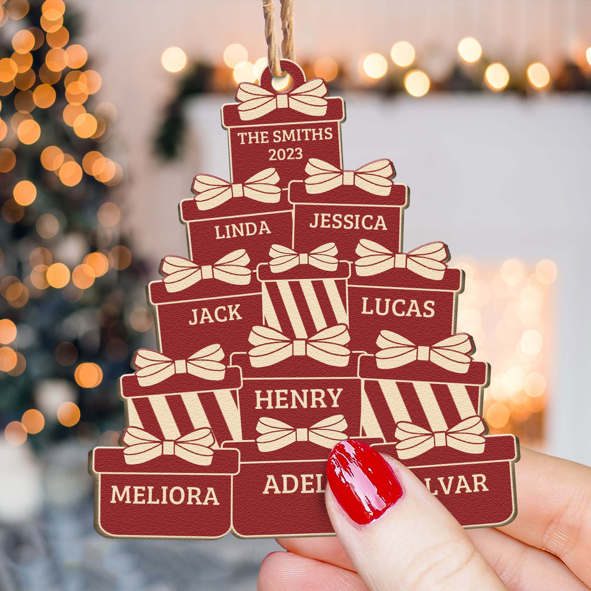 The Family Name - Personalized Wooden Ornament