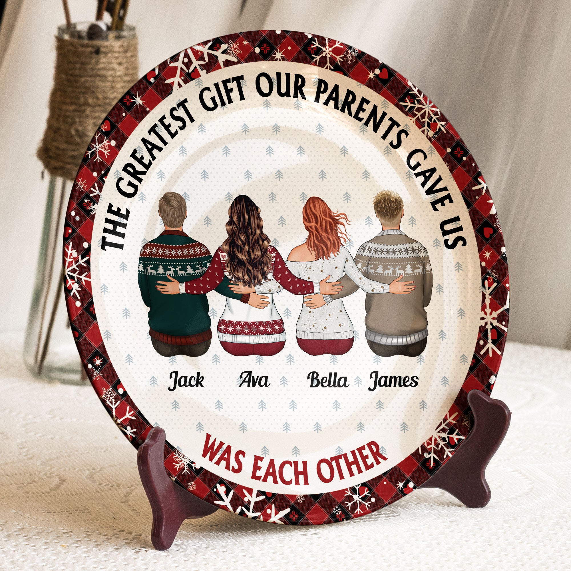 The Greatest Gift Our Parents Gave Us - Personalized Ceramic Plate