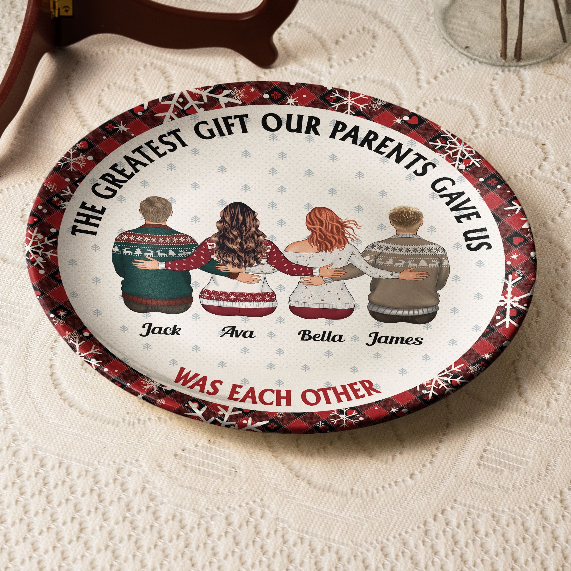 The Greatest Gift Our Parents Gave Us - Personalized Ceramic Plate