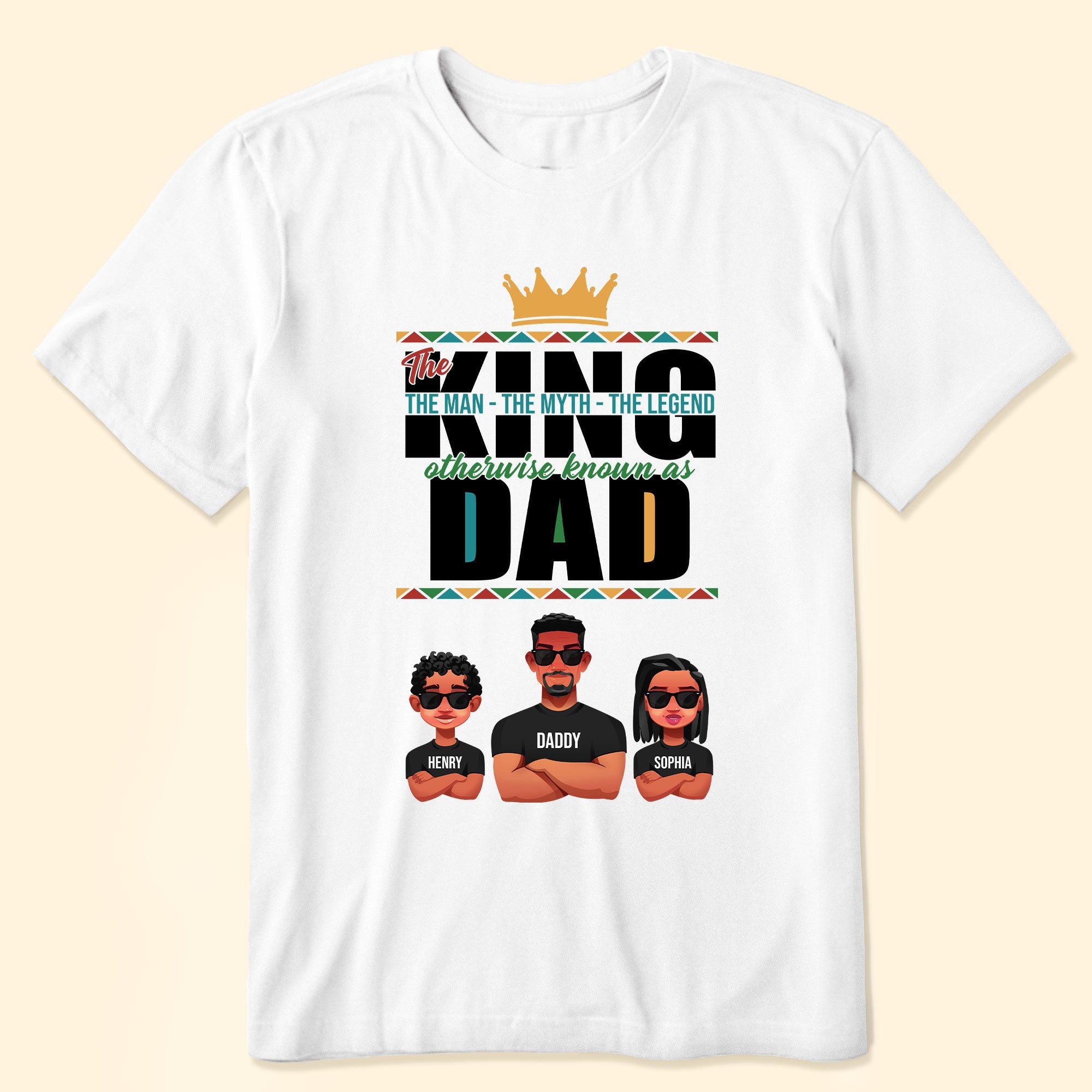 The King The Man The Myth The Legend - Personalized Shirt