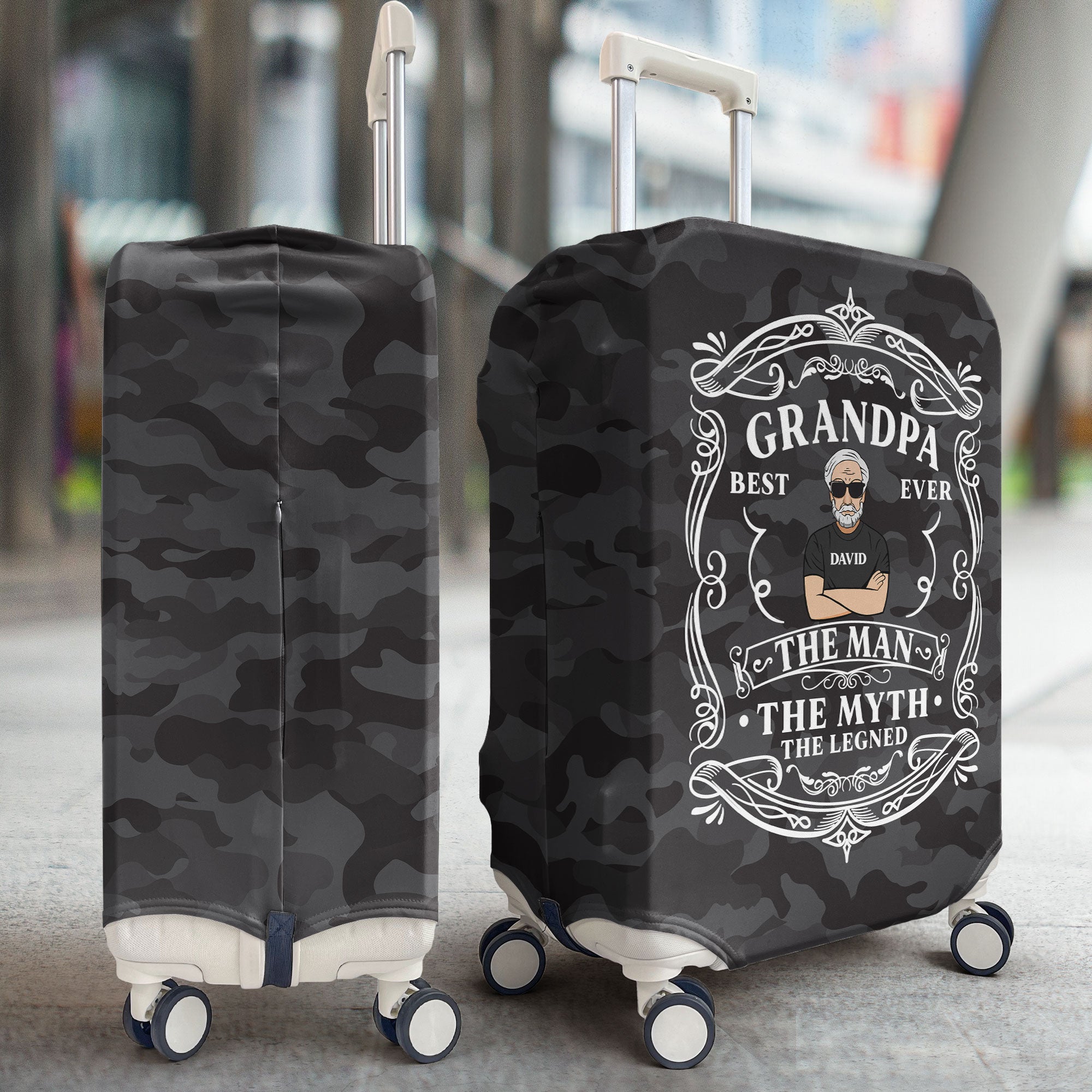 The Man The Myth The Legend - Personalized Luggage Cover